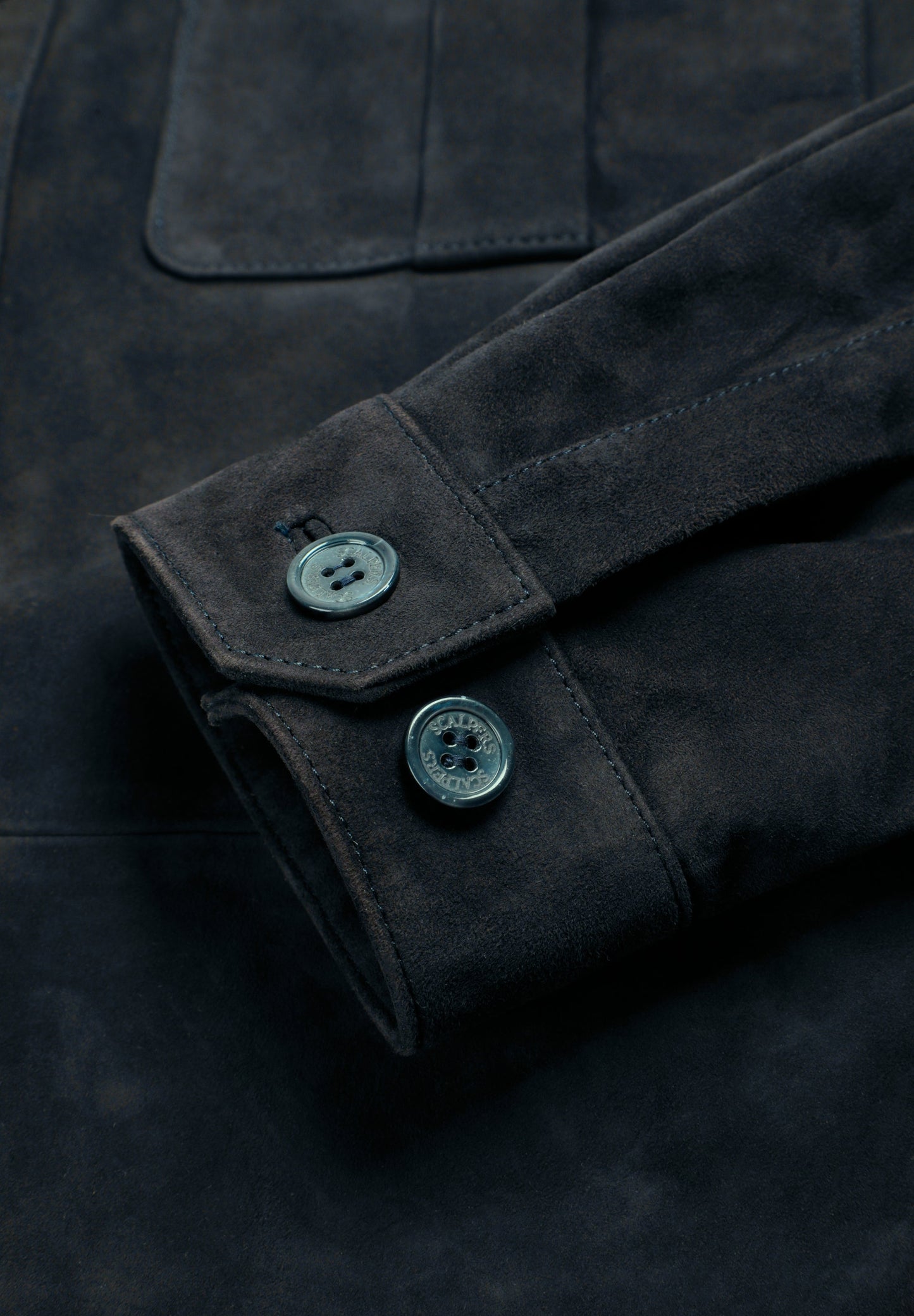 SUEDE OVERSHIRT WITH POCKETS