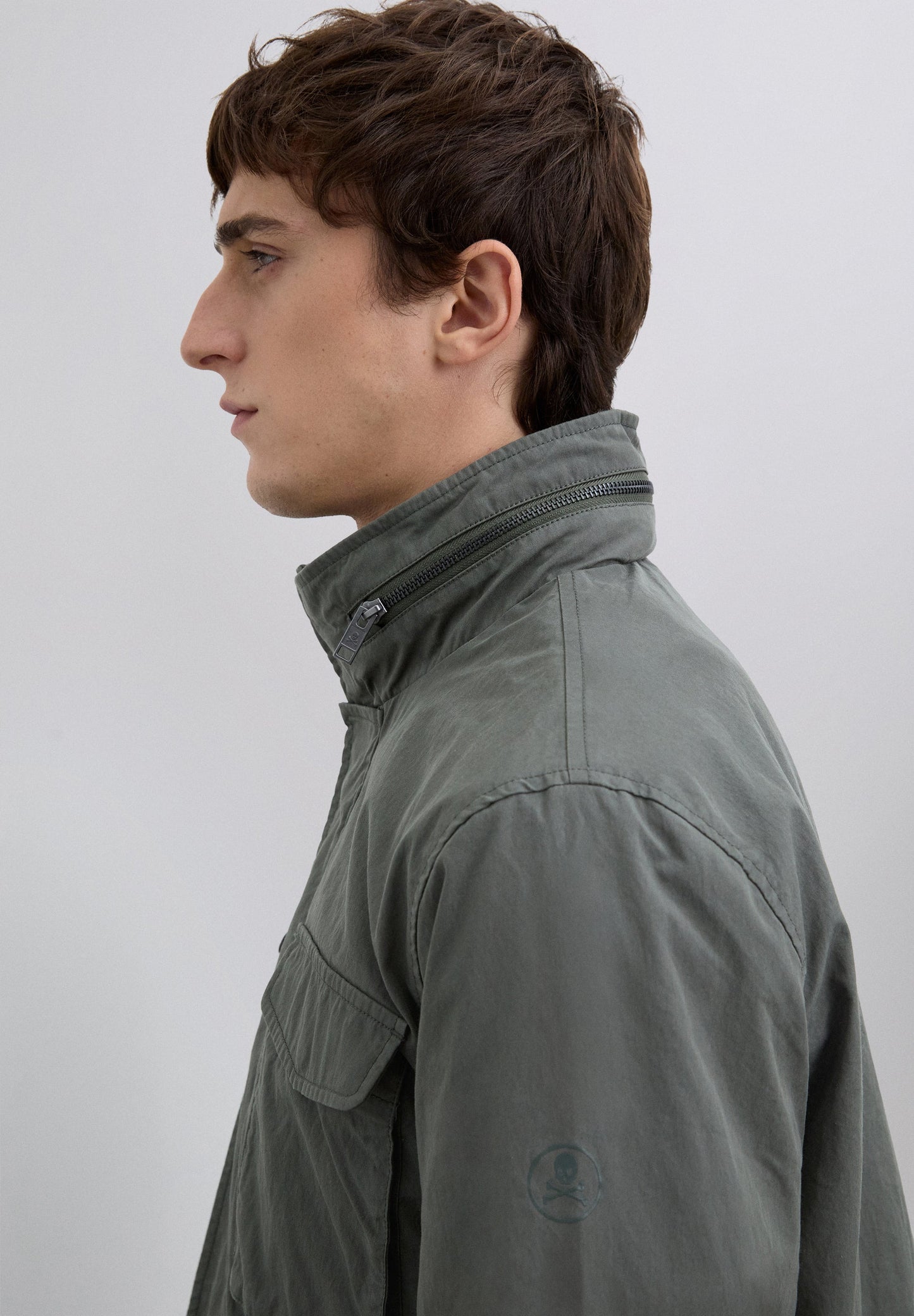 MILITARY PARKA WITH LOGO