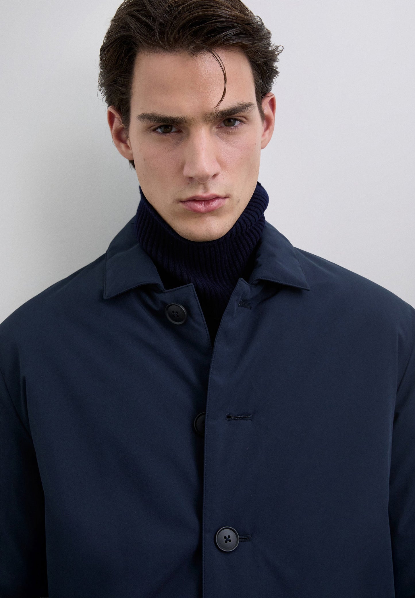 WATER-REPELLENT QUILTED TRENCH COAT