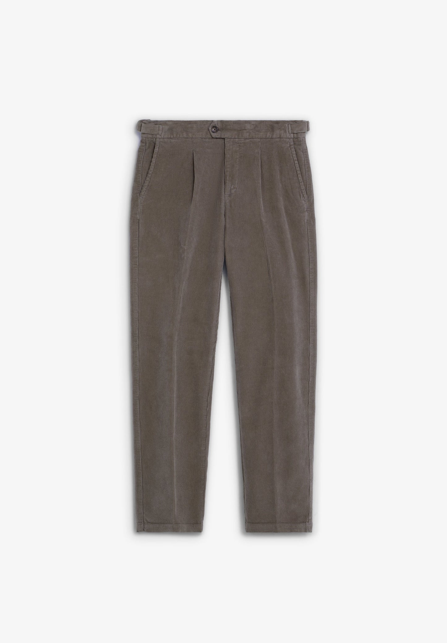 SLIM FIT CORDUROY TROUSERS WITH DARTS
