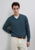 V-NECK SKULL SWEATER