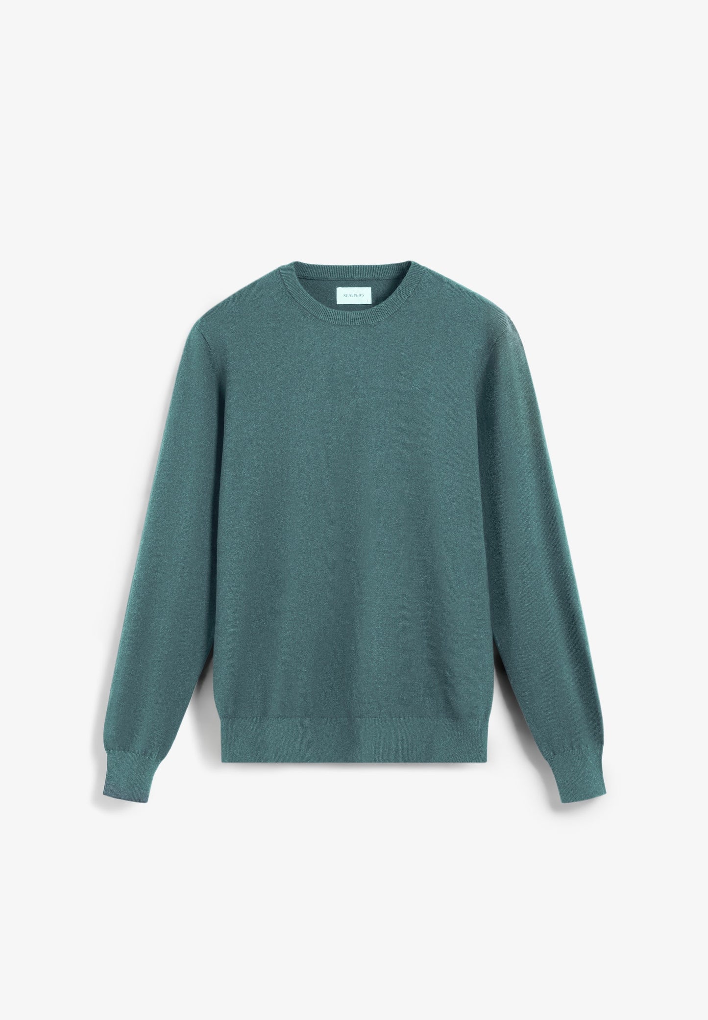 WOOL SWEATER WITH EMBROIDERED SKULL