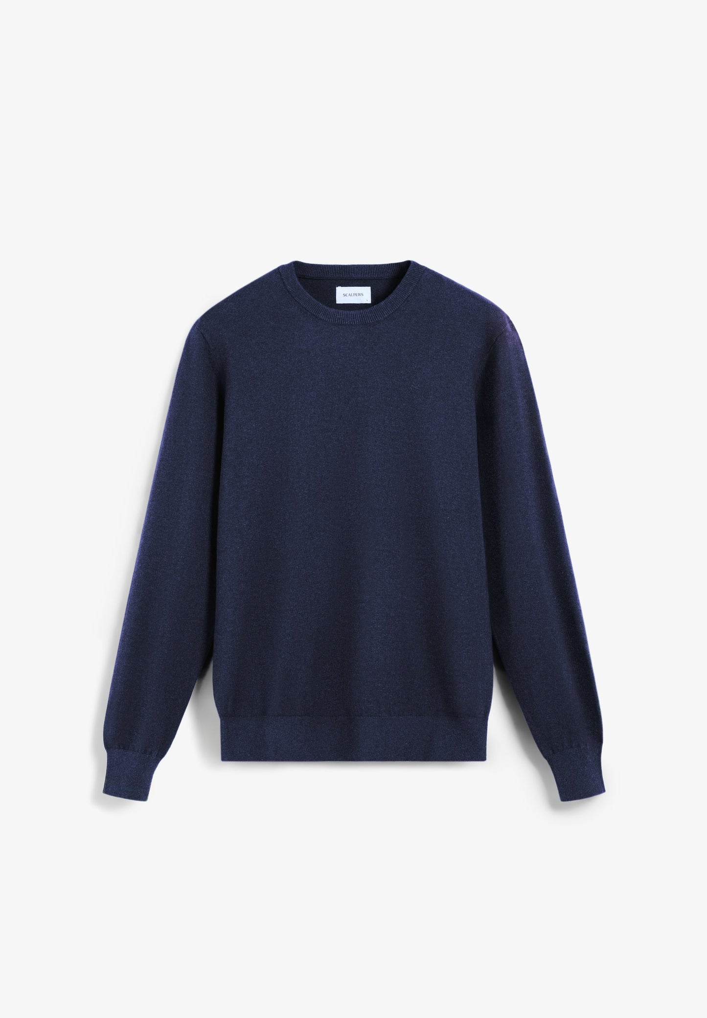 WOOL SWEATER WITH EMBROIDERED SKULL