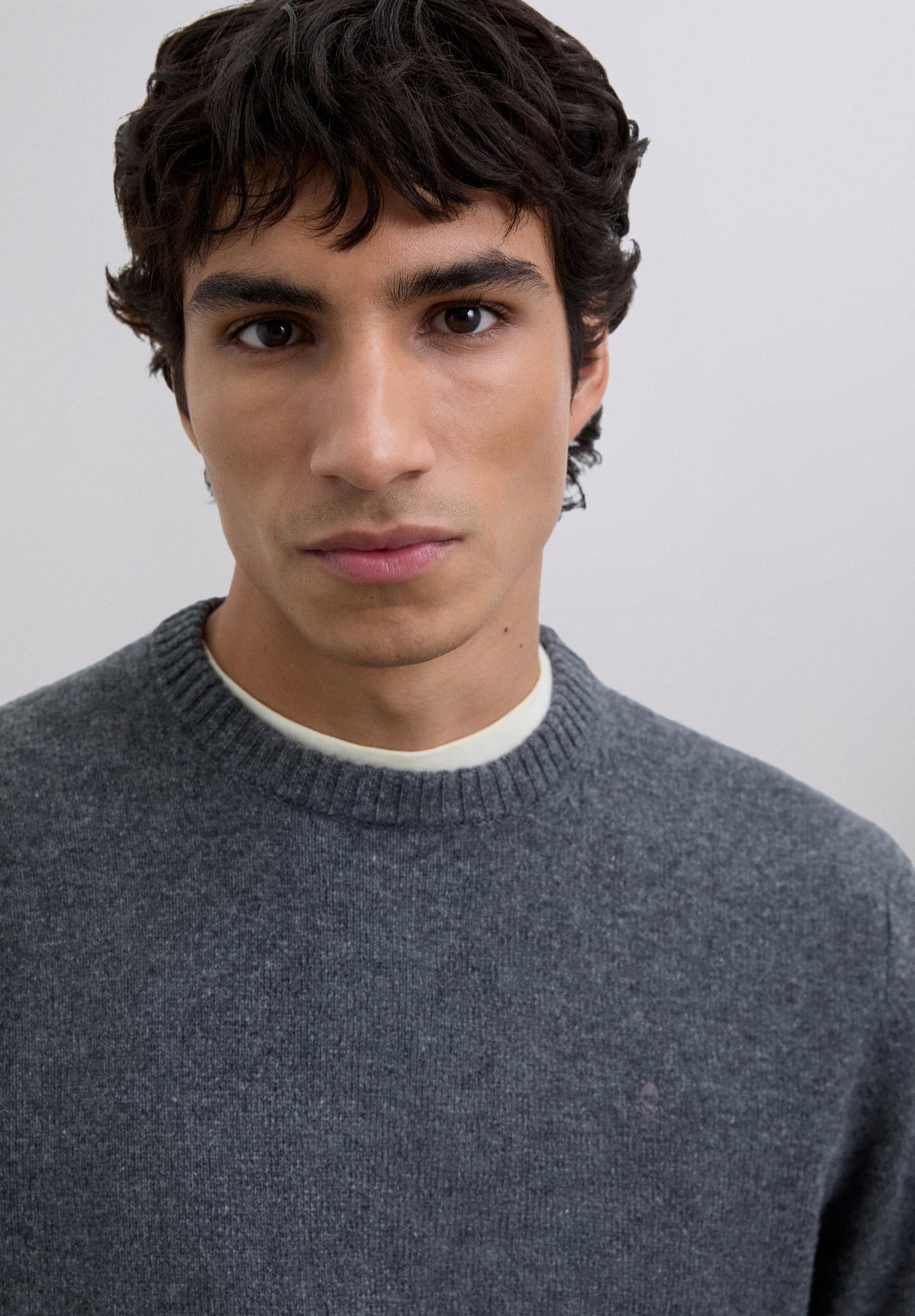 WOOL SWEATER WITH LOGO