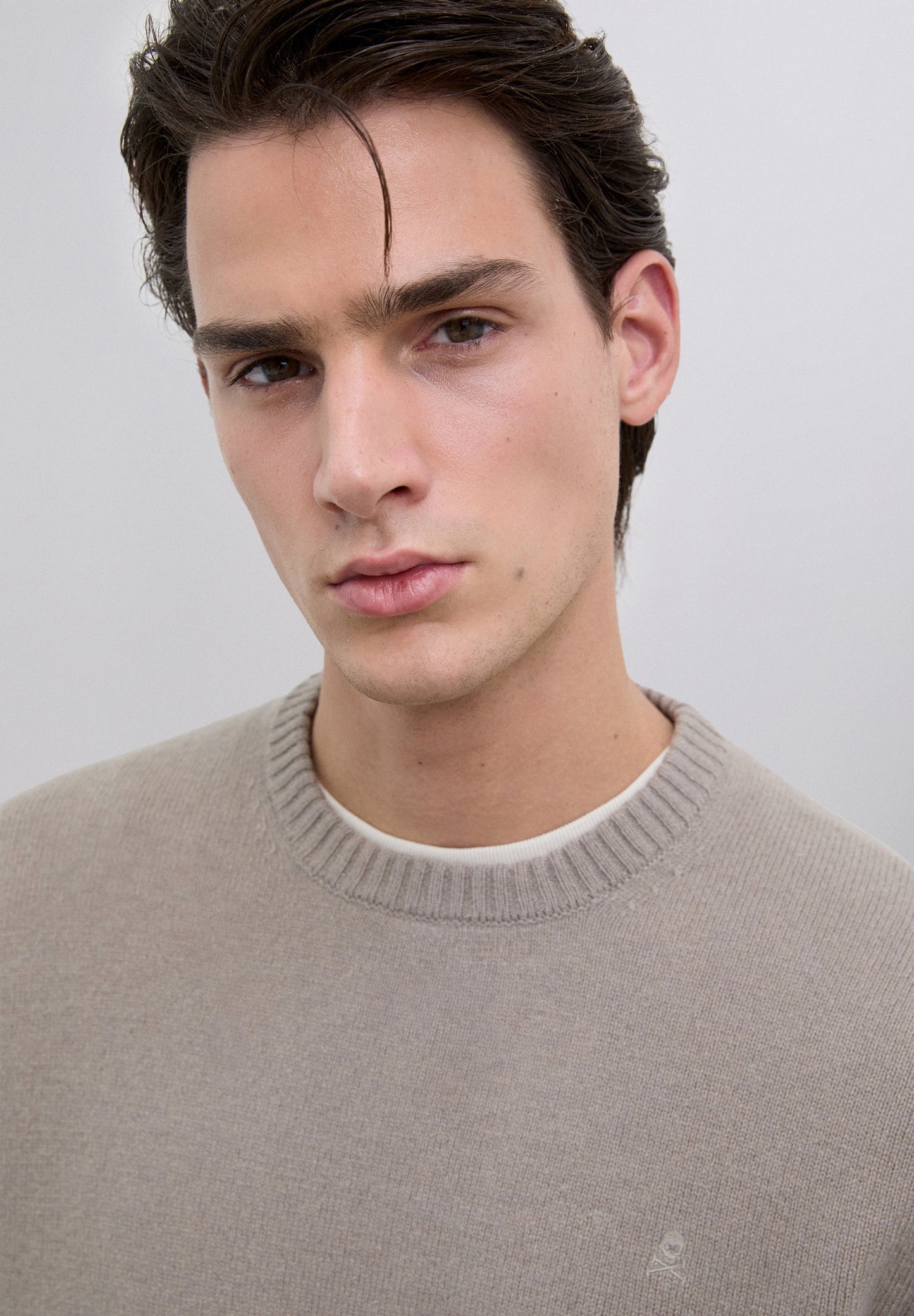 WOOL SWEATER WITH LOGO