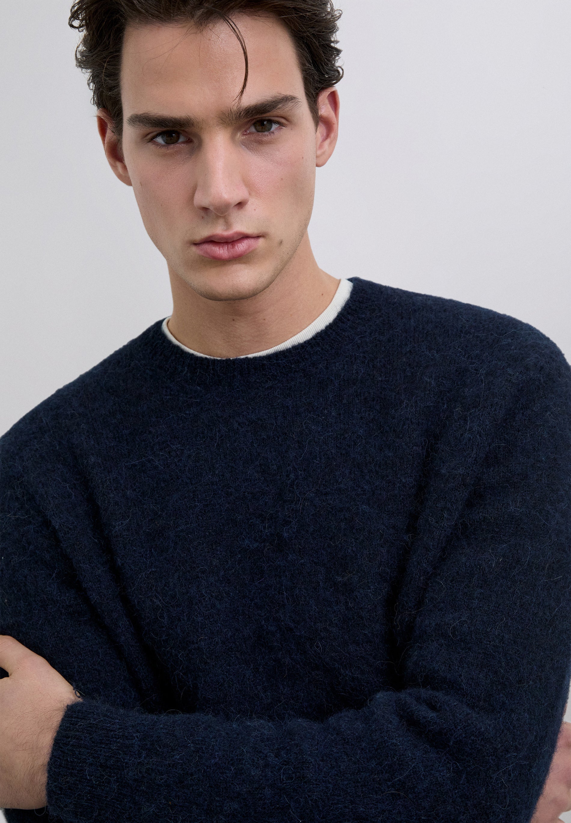 REGULAR FIT ALPACA SWEATER