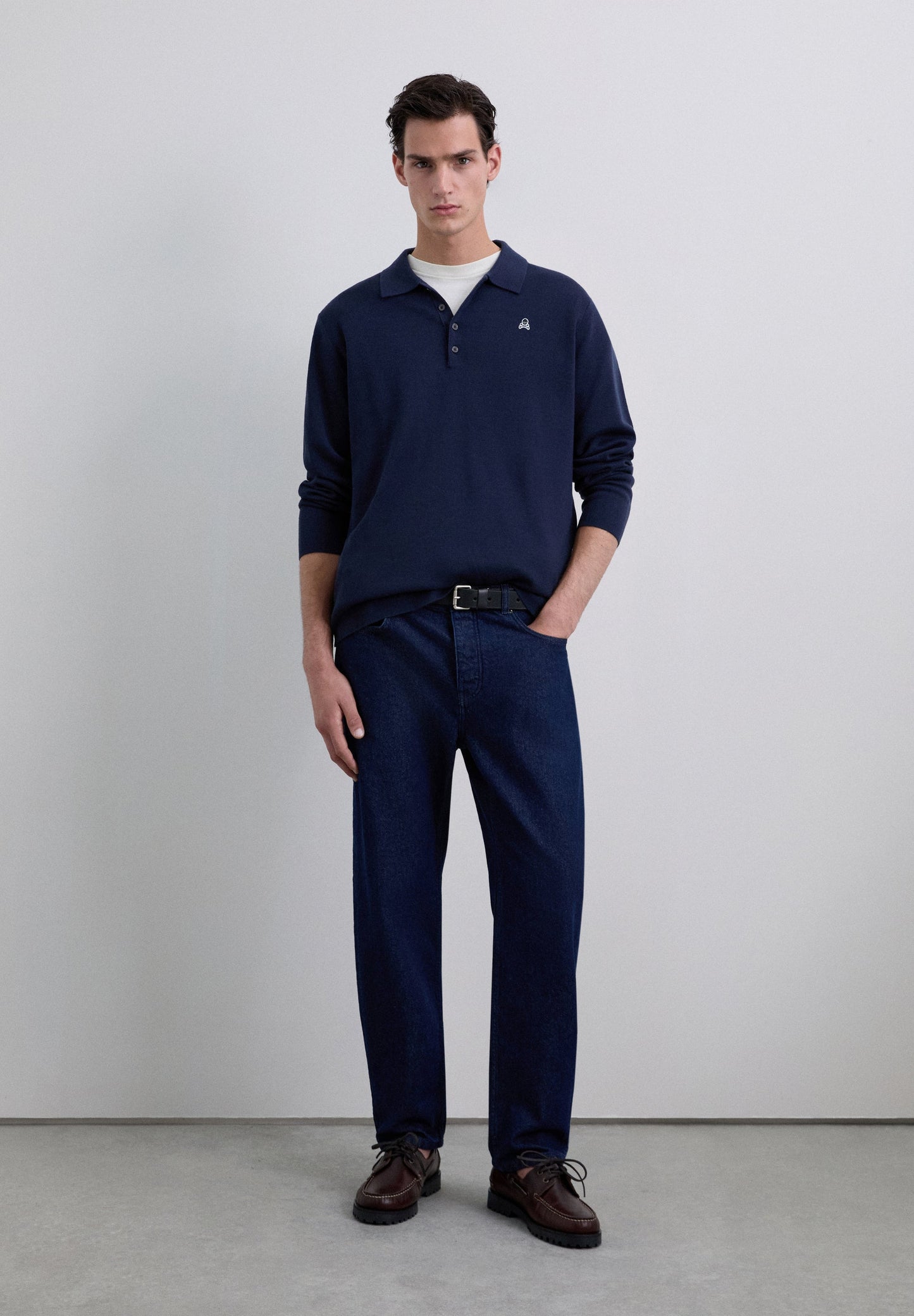 SKULL PATCH POLO JERSEY