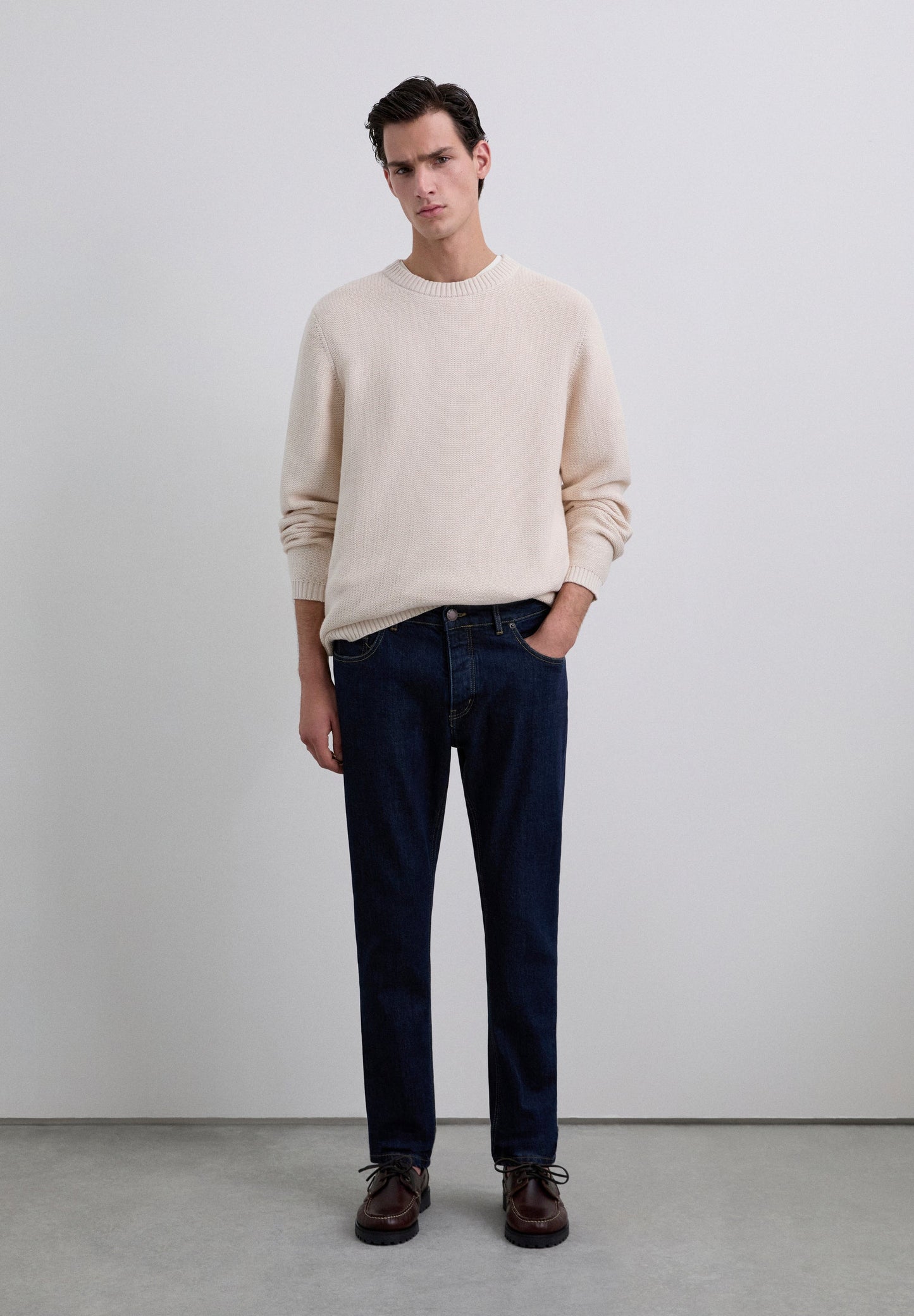 TEXTURED KNIT SWEATER