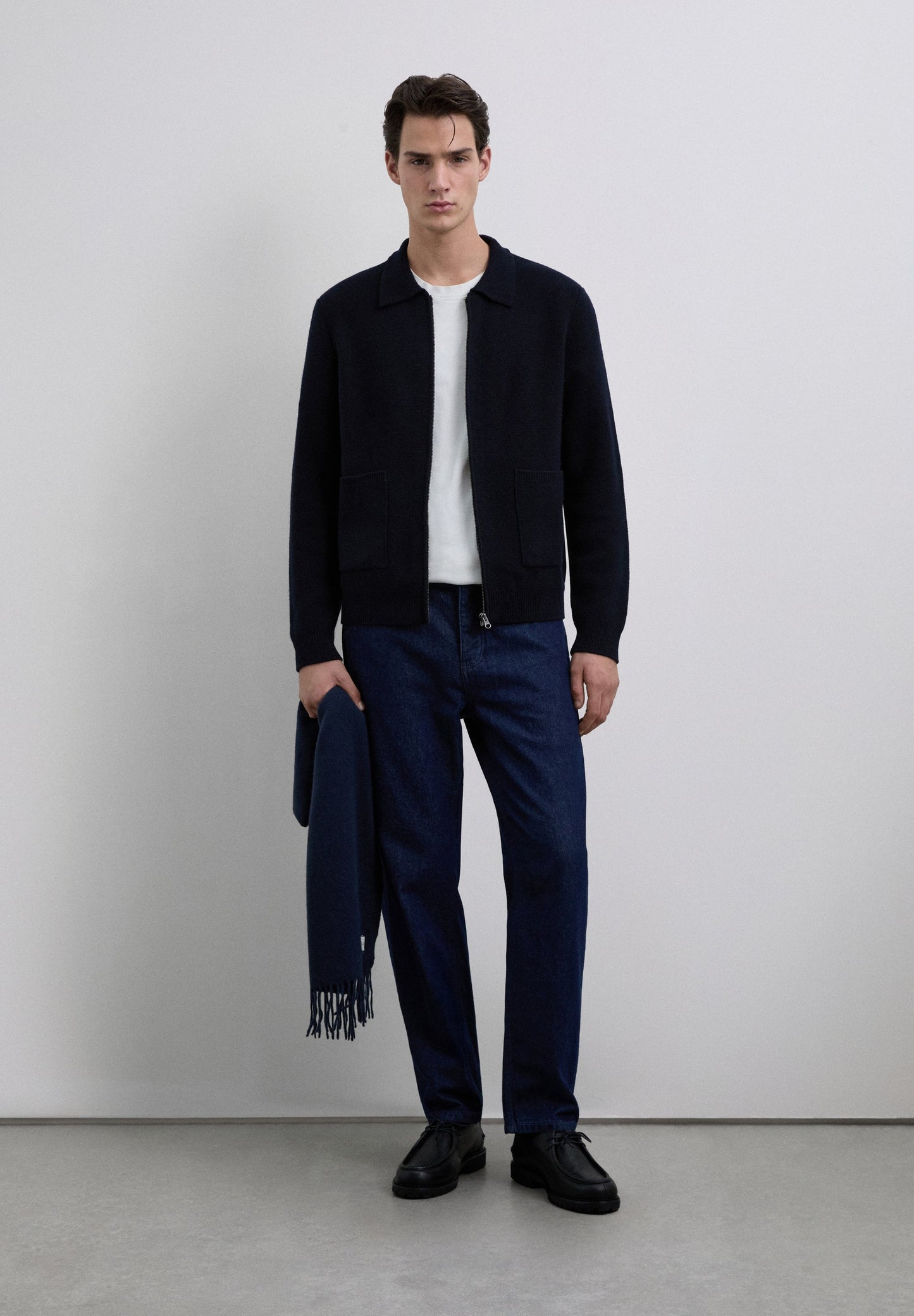 VEST MET RITSSLUITING VAN MERINOWOL