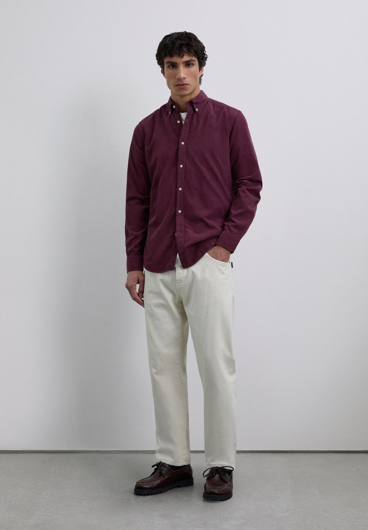 MICRO-CORDUROY SKULL SHIRT