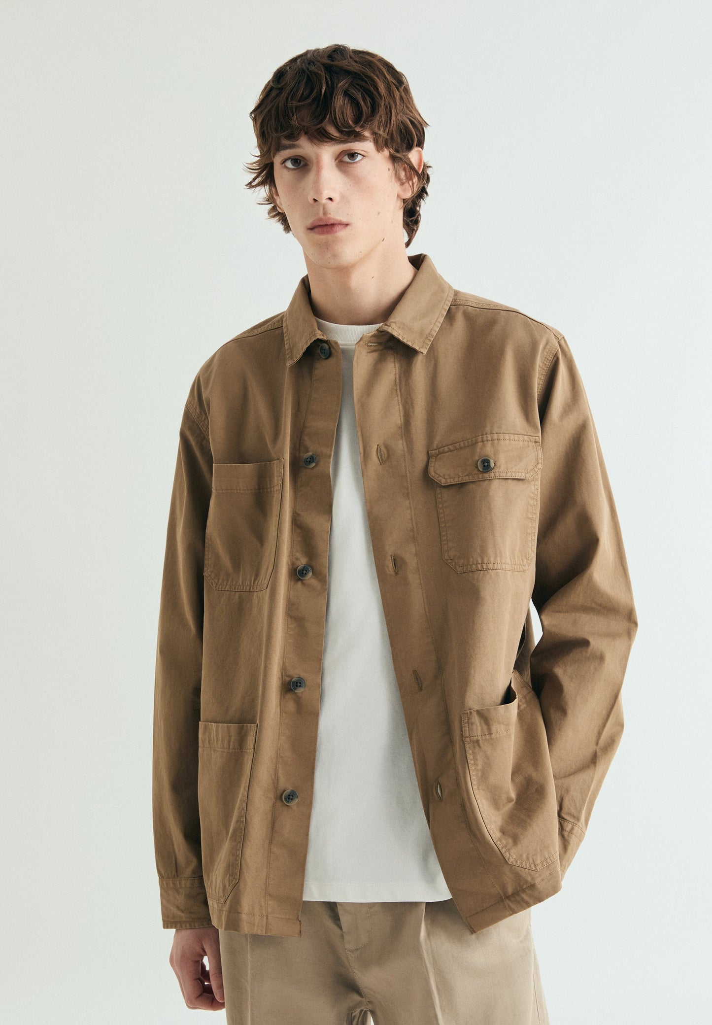 OVERSHIRT WITH BUTTONED POCKETS