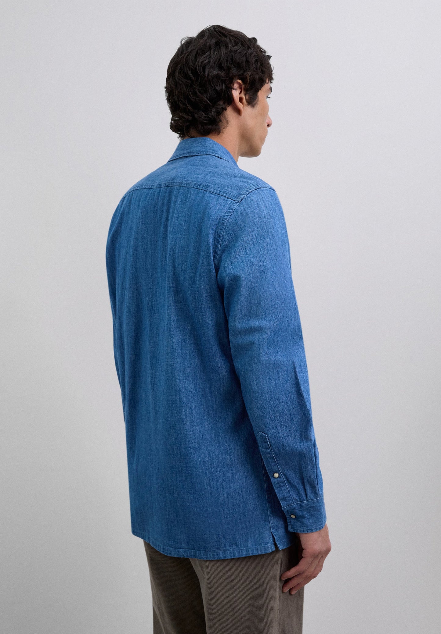 RELAXED DENIM RESORT SHIRT