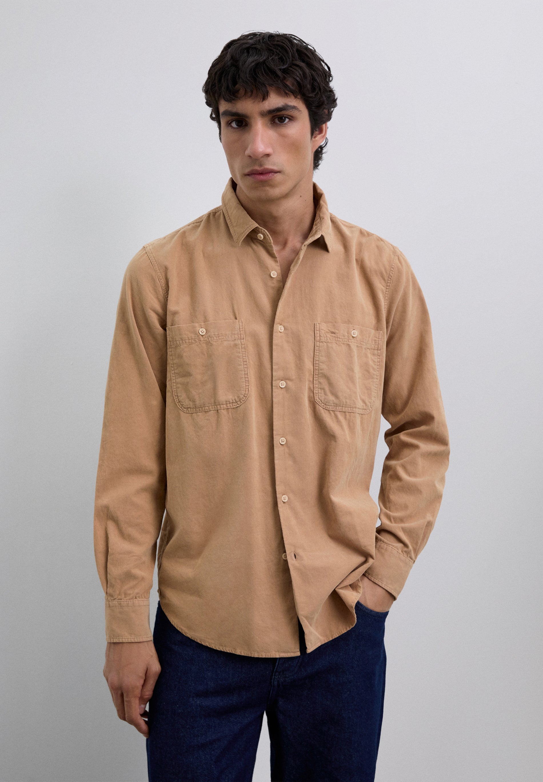 REGULAR FIT CORDUROY SHIRT
