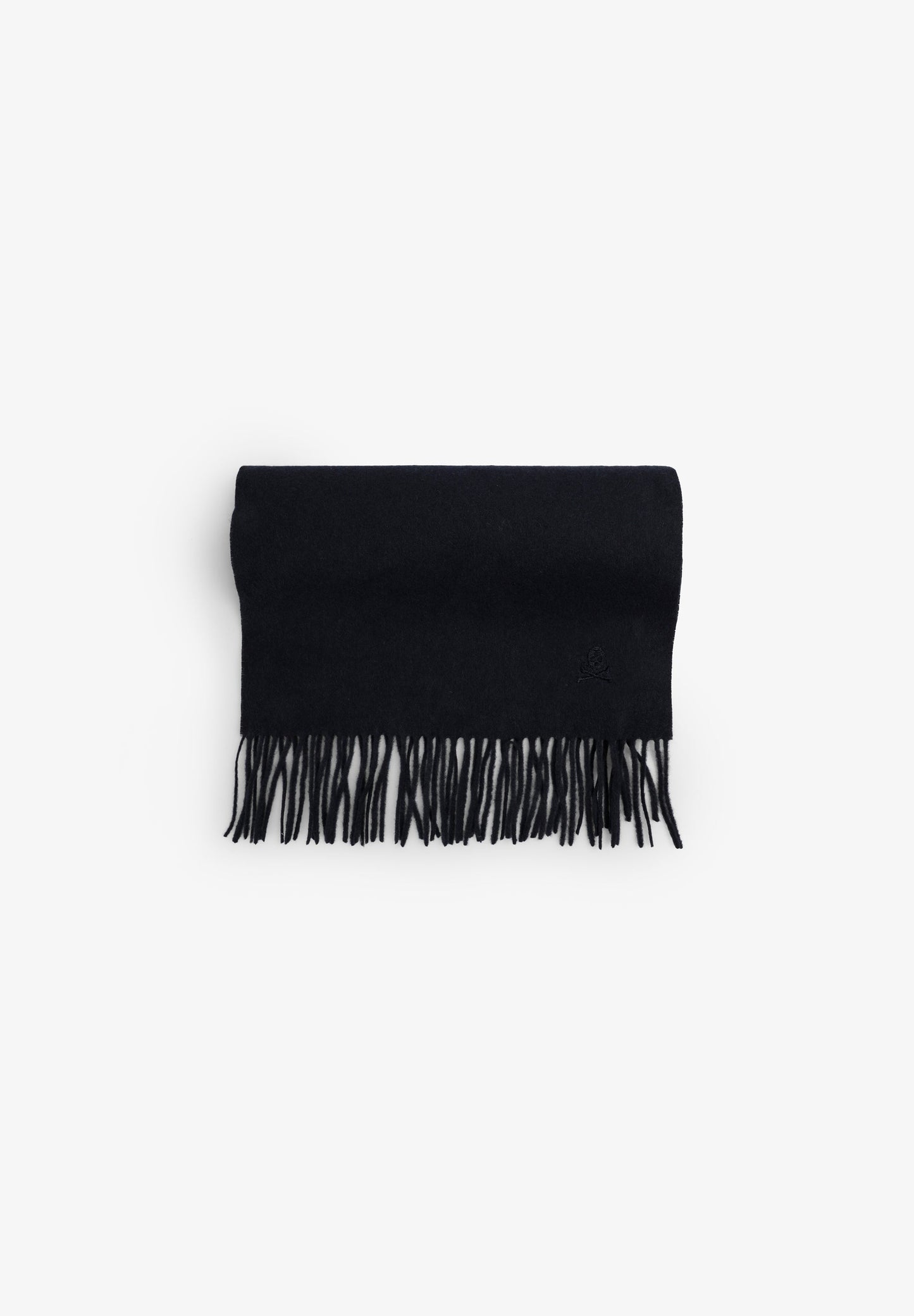 BASIC WOOL SCARF WITH FRINGES
