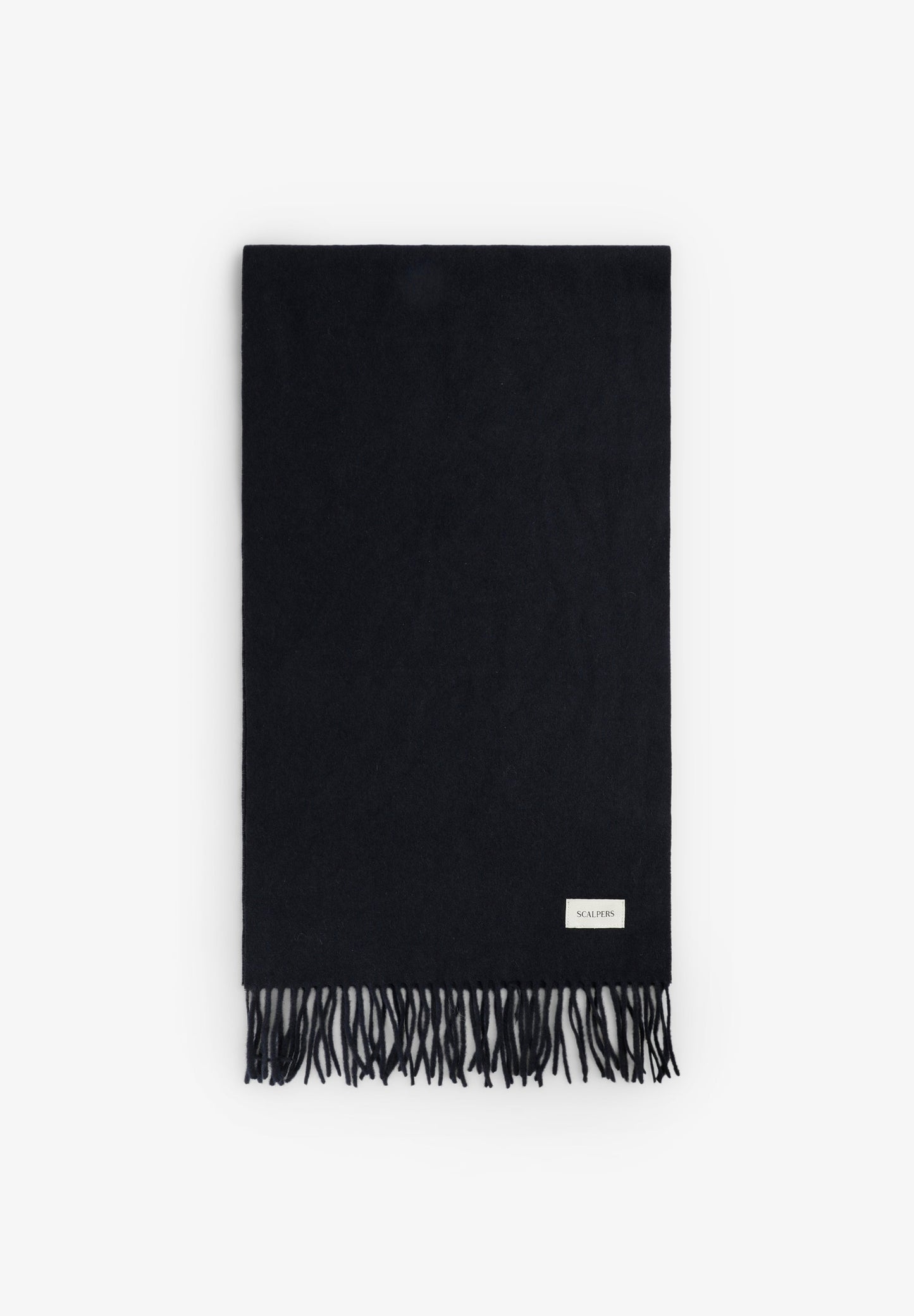 BASIC WOOL SCARF WITH FRINGES