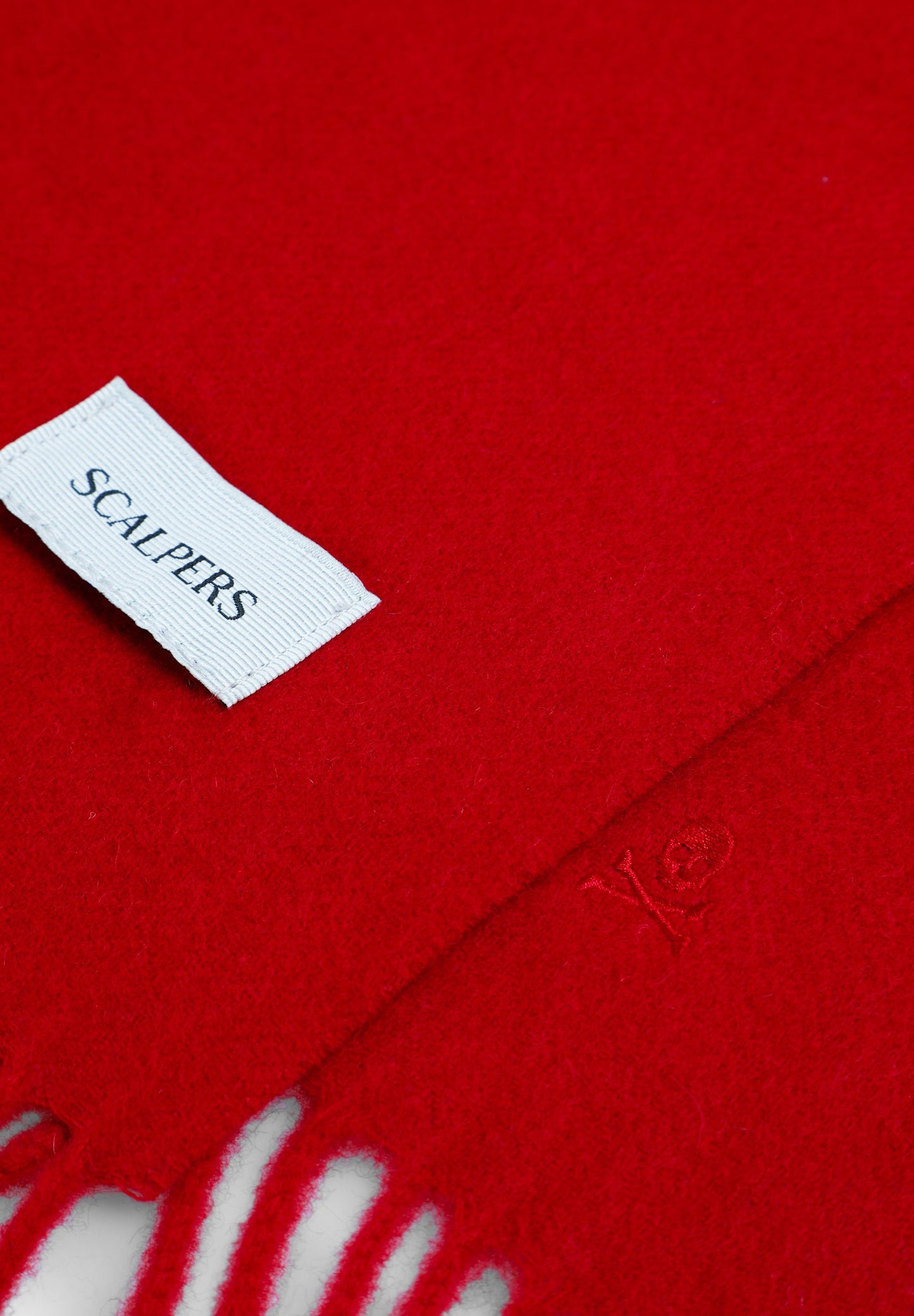 BASIC WOOL SCARF WITH FRINGES