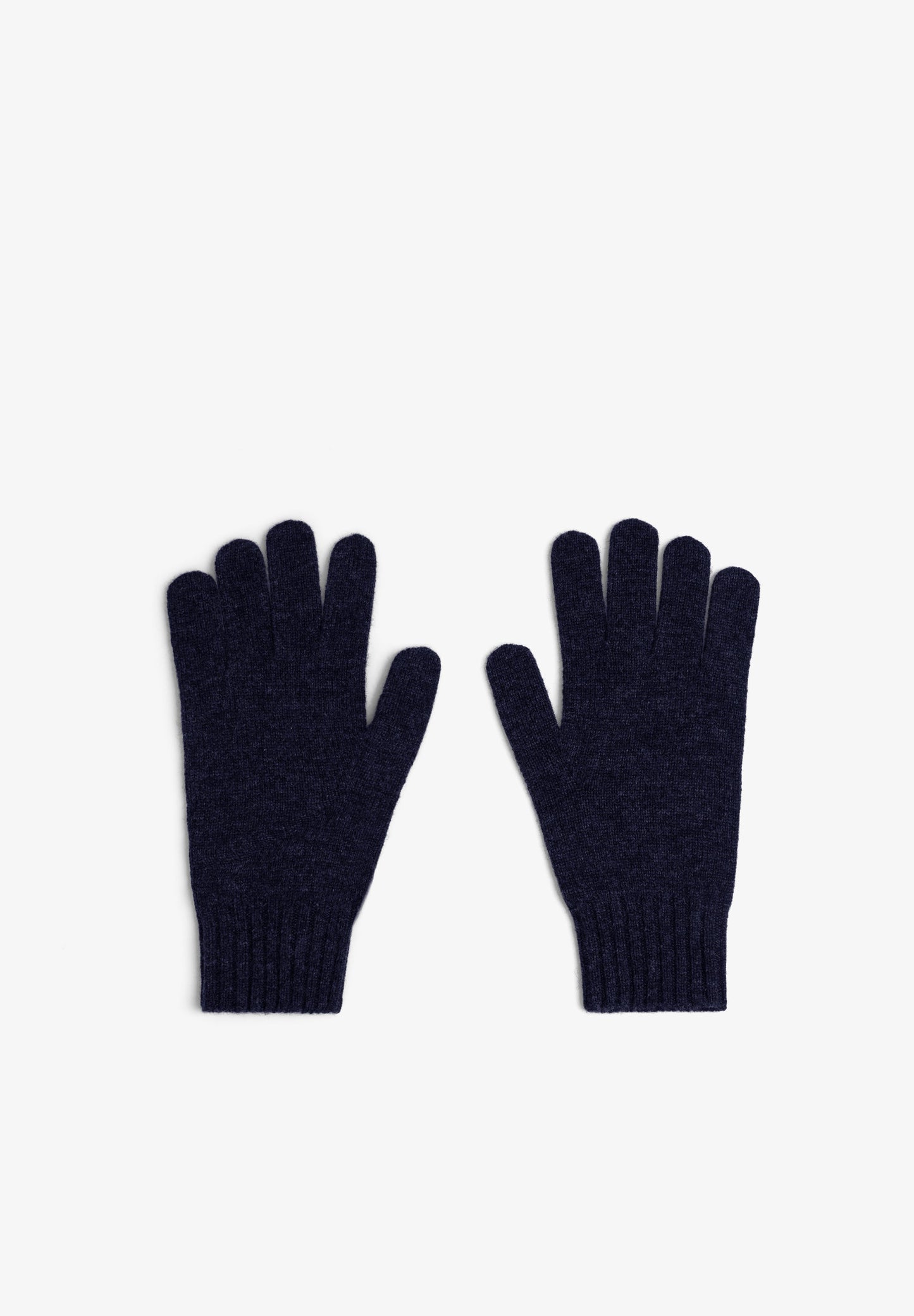 KNIT WOOL AND CASHMERE GLOVES