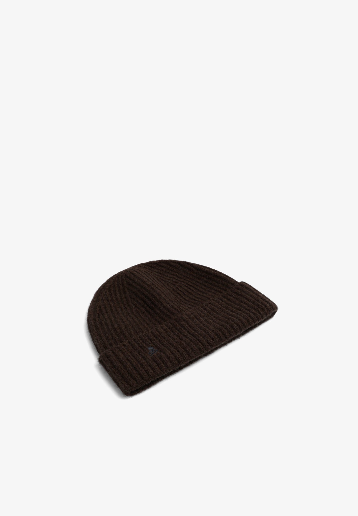 EMBROIDERED WOOL BLEND KNIT HAT