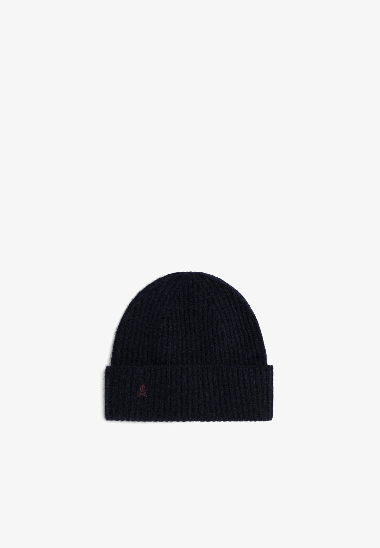 EMBROIDERED WOOL BLEND KNIT HAT
