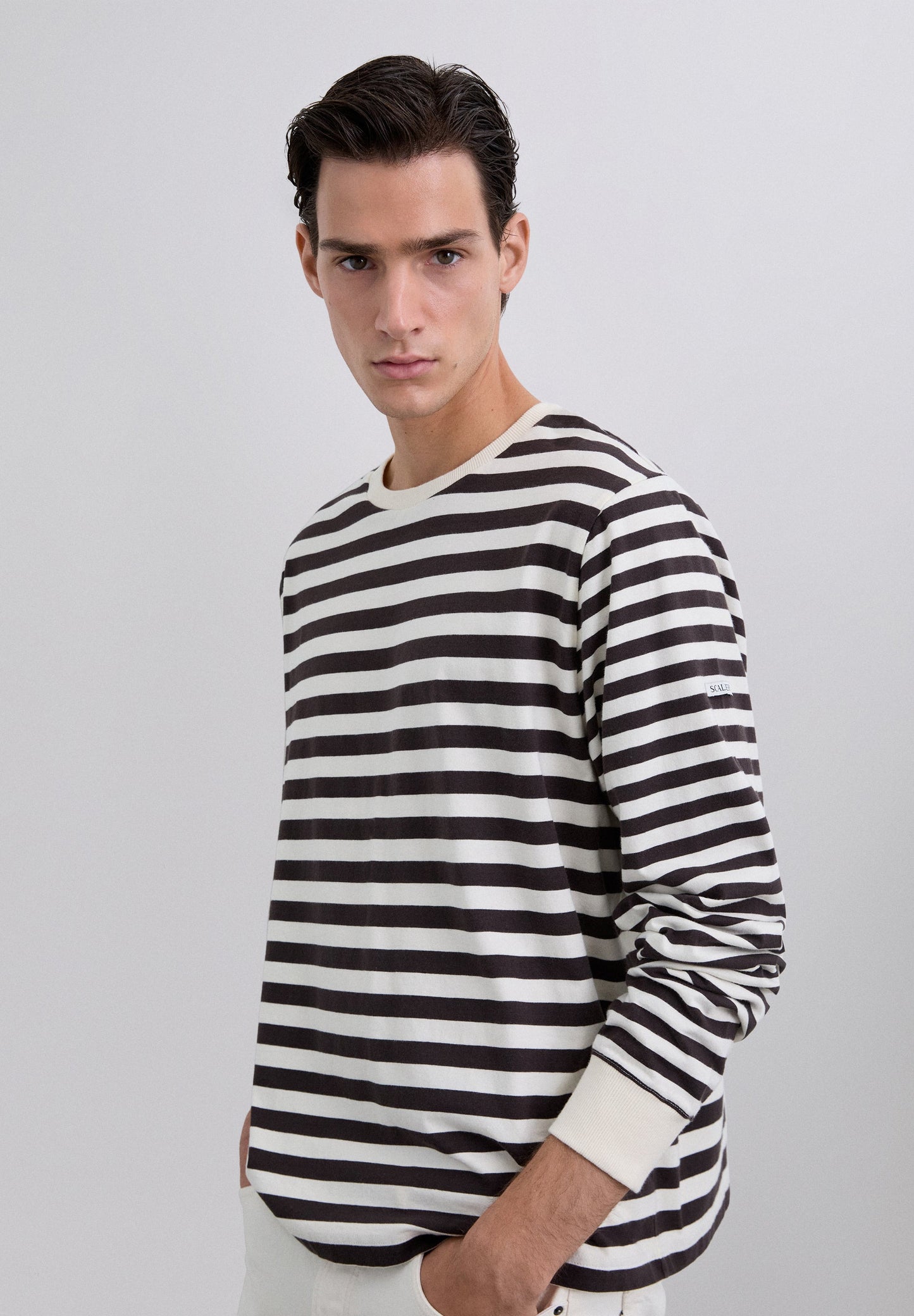 SCMIXEDSTRIPED LS TEE