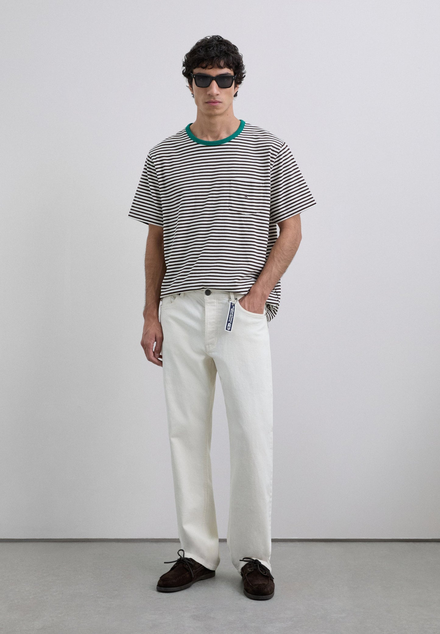 SKULL AND STRIPES T-SHIRT