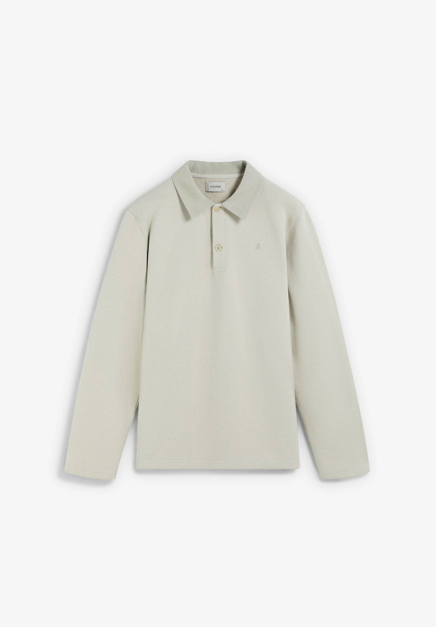 EMBROIDERED POLO SHIRT WITH CORDUROY COLLAR