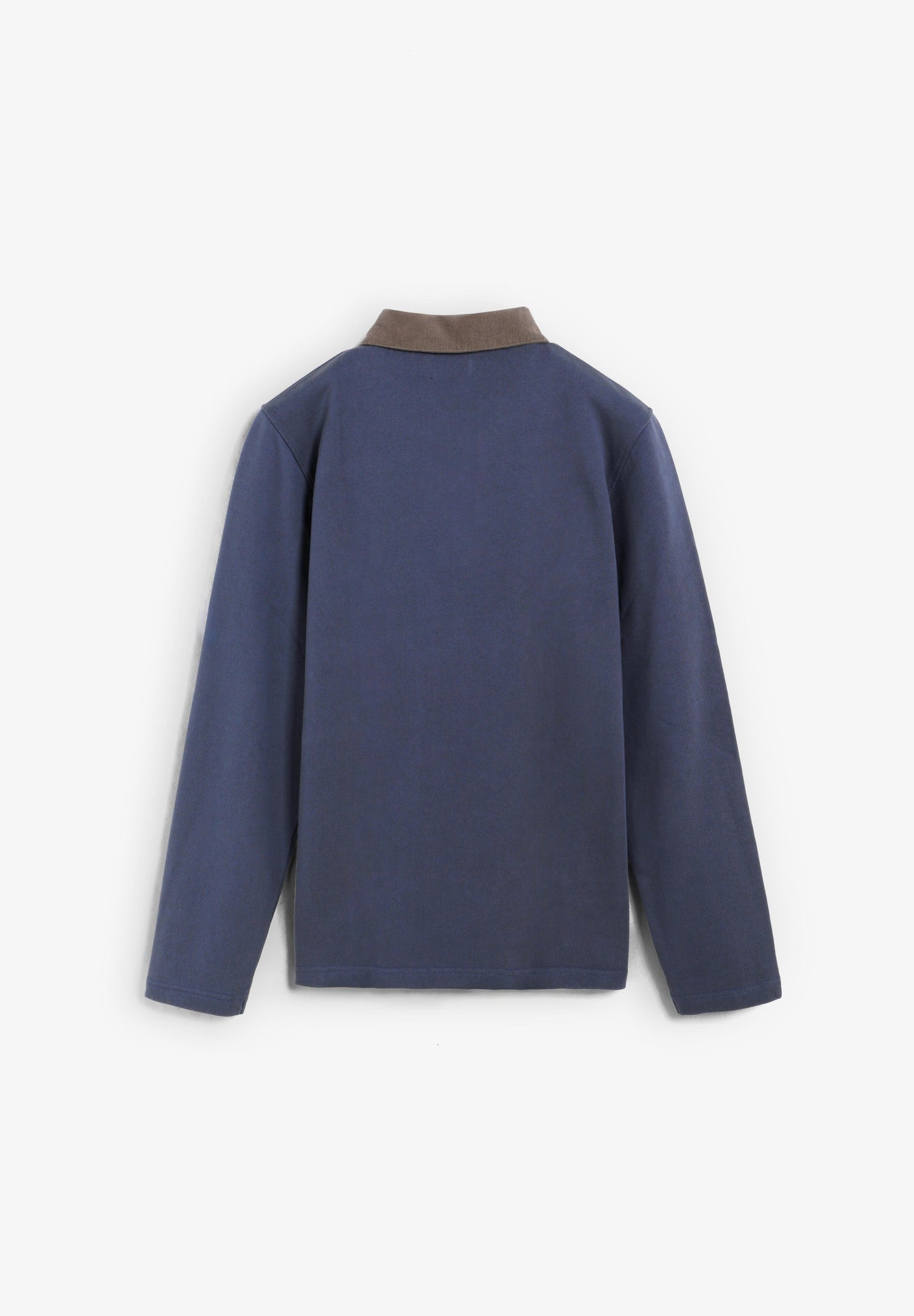 EMBROIDERED POLO SHIRT WITH CORDUROY COLLAR