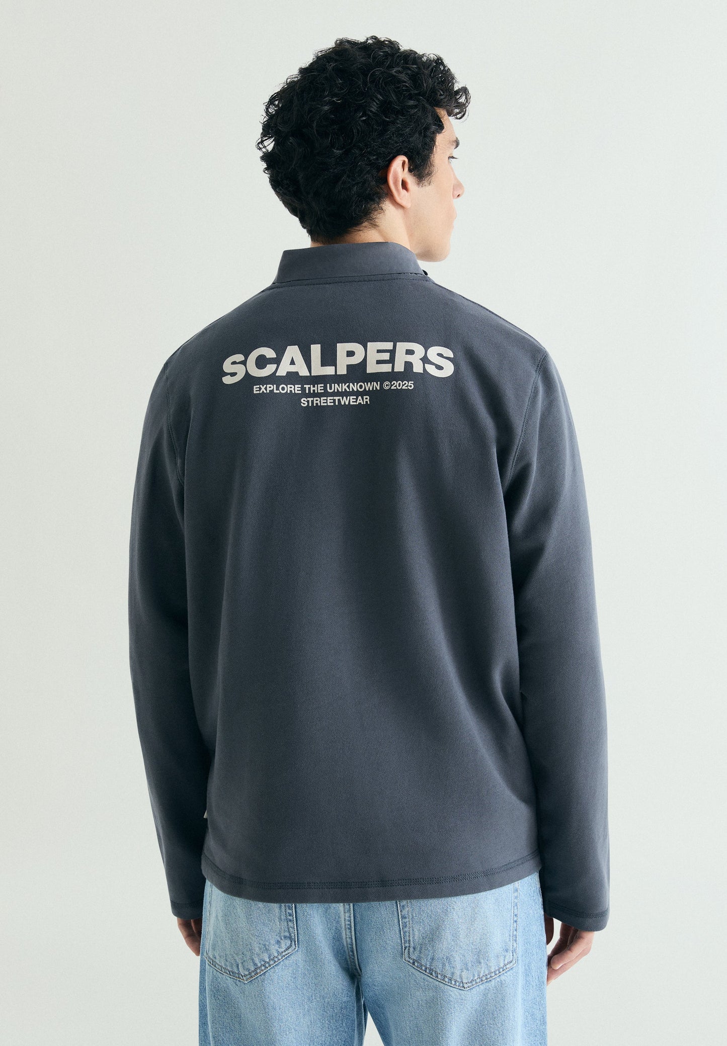 HALF ZIP SWEATSHIRT WITH POCKET