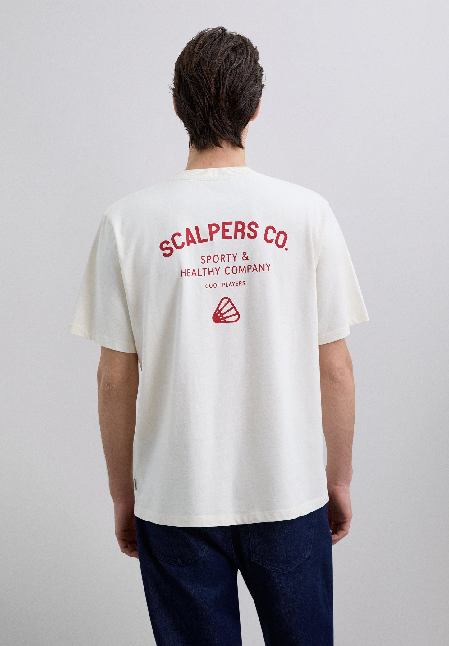 PRINT T-SHIRT WITH CONTRAST LOGO