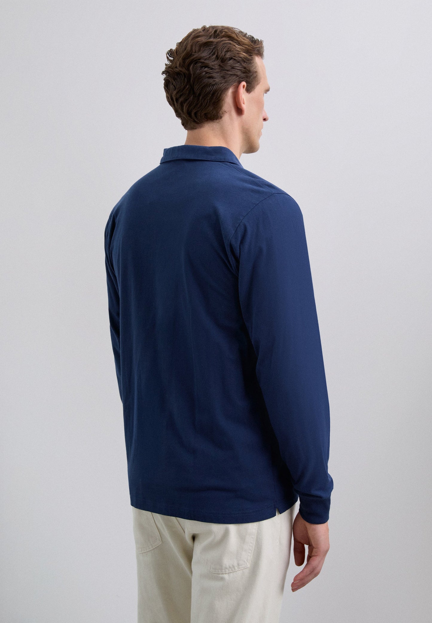 LONG SLEEVE POLO SHIRT WITH SKULL