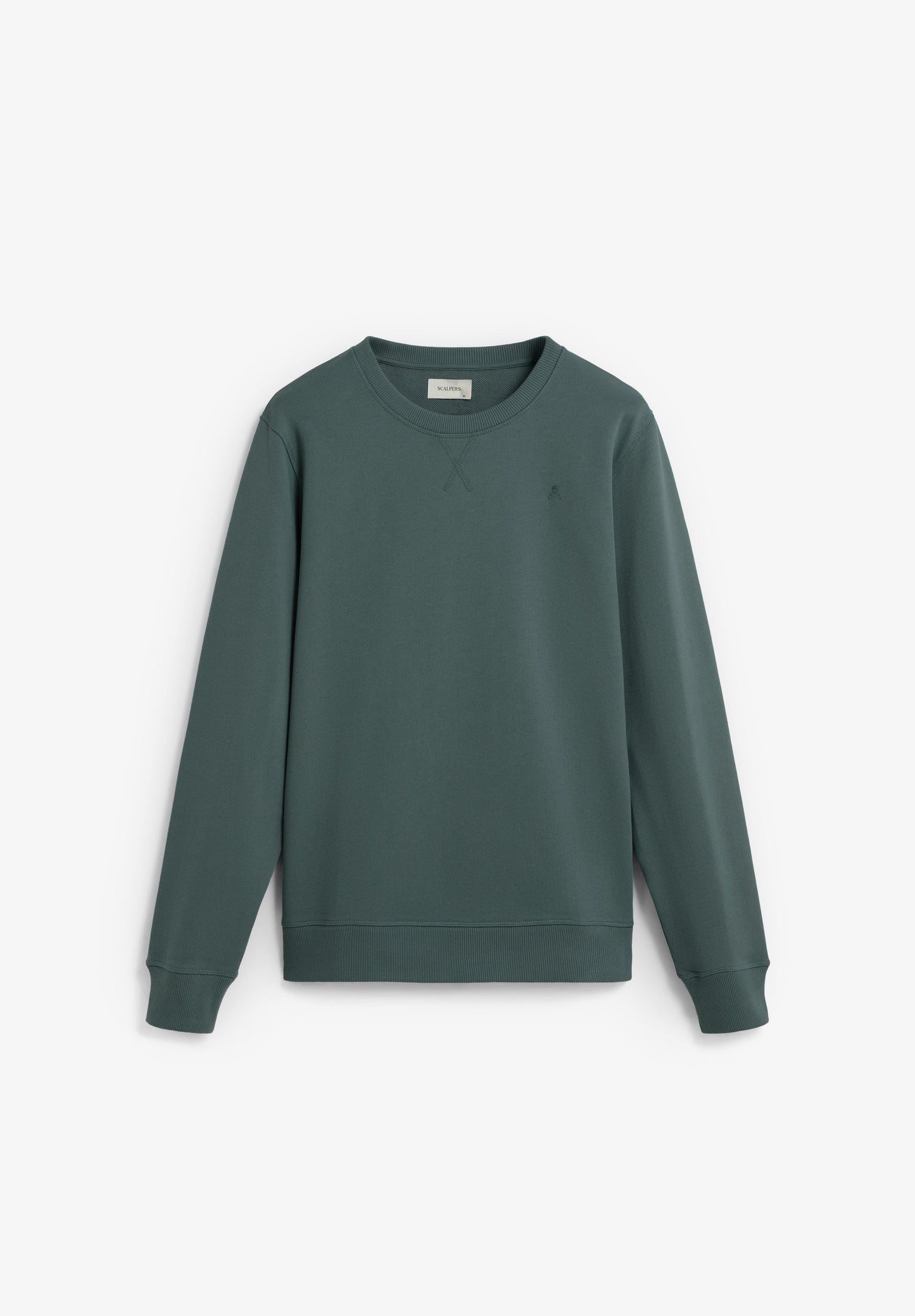 SWEATSHIRT WITH EMBROIDERED SKULL