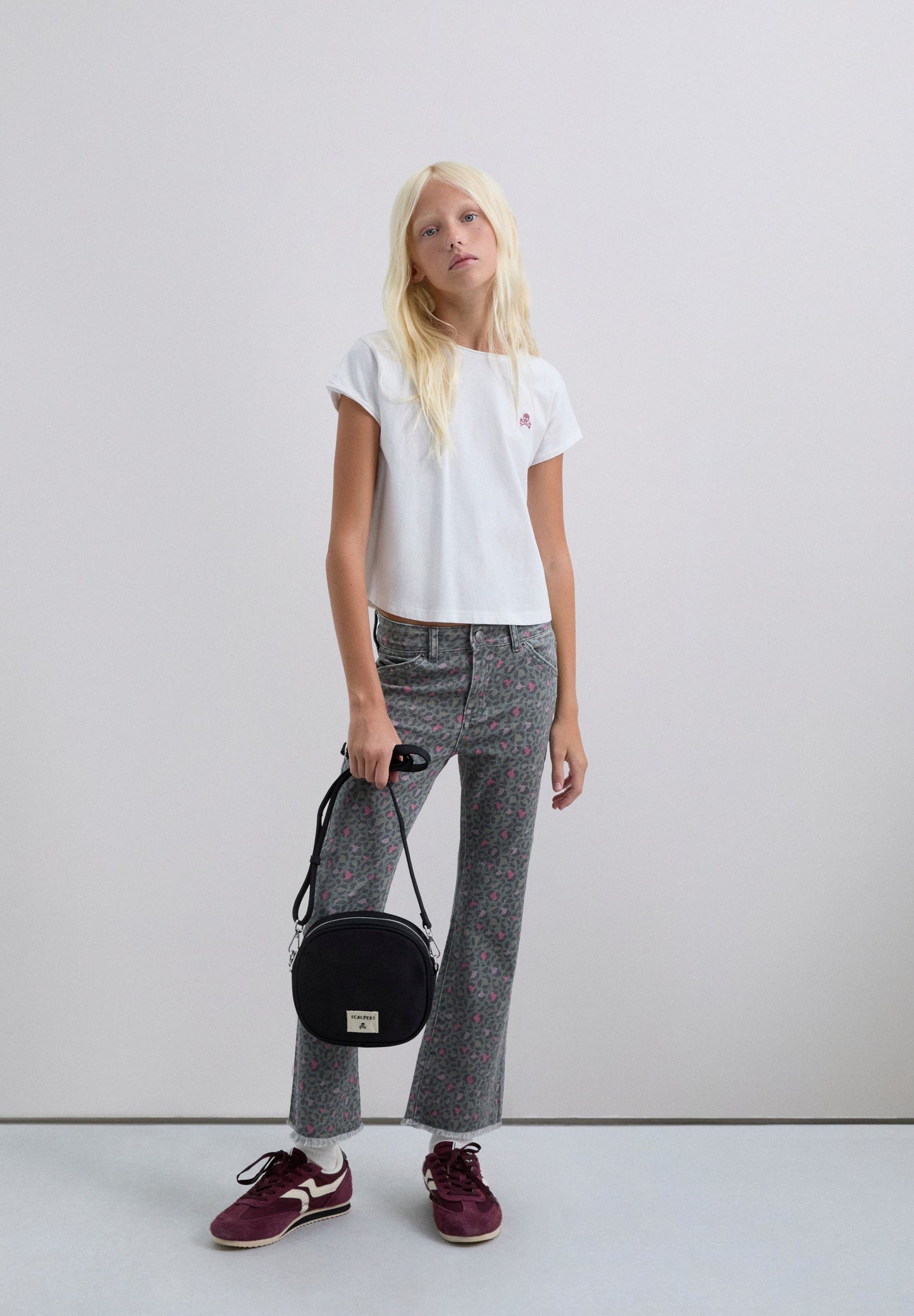 FLARED PRINTED TROUSERS