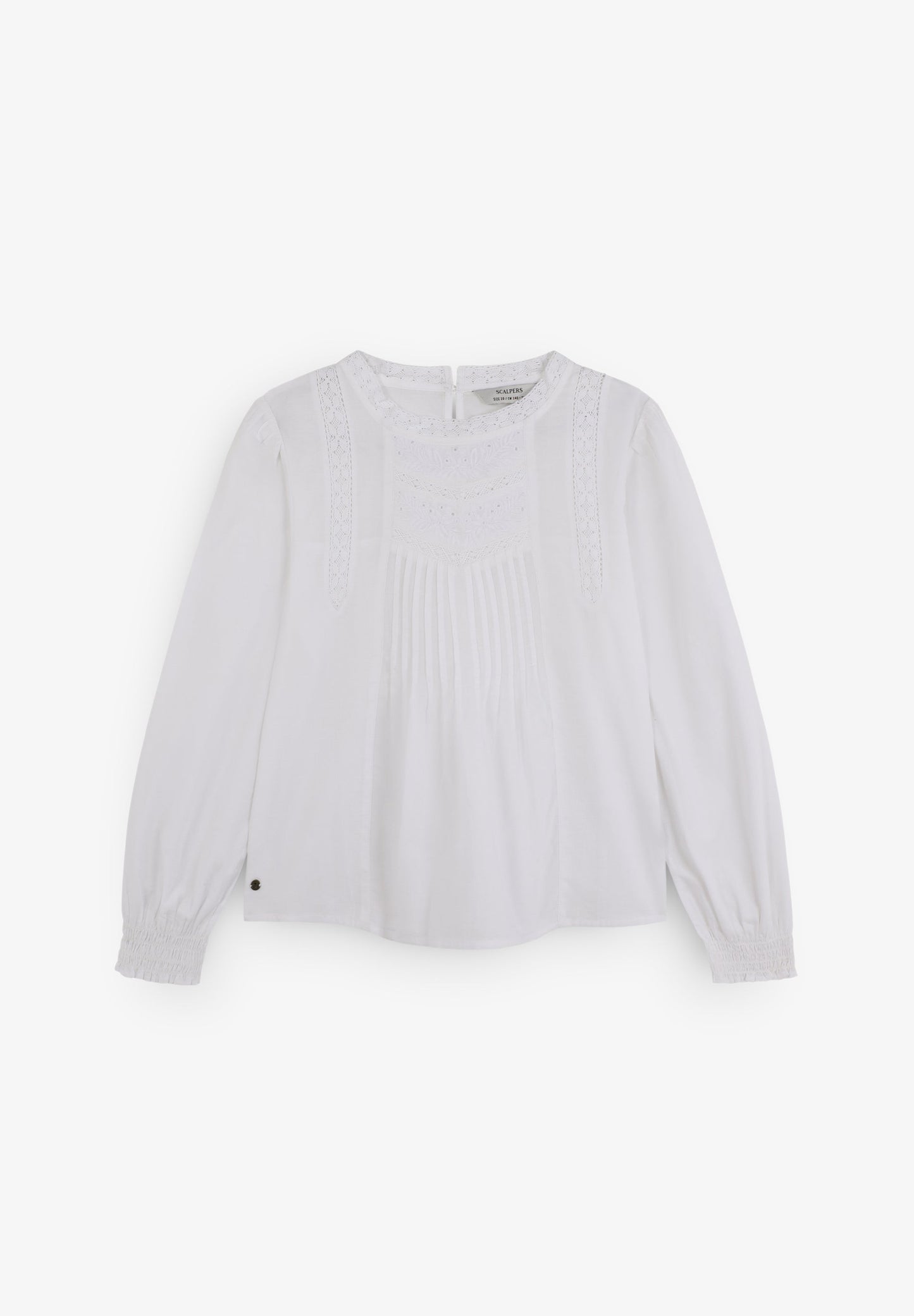 BLOUSE WITH LACE MOTIVES