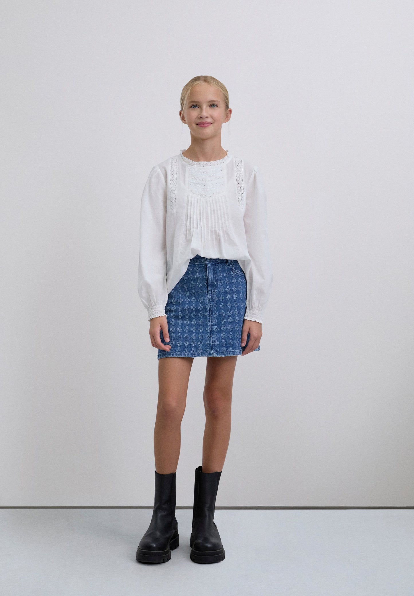 SCLASER DENIM SKIRT GIRLS