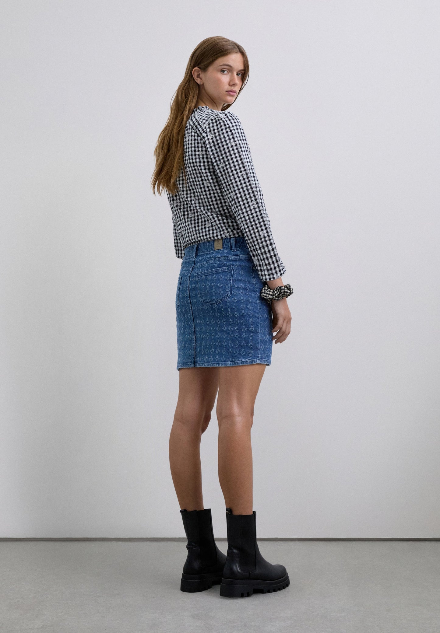 SCLASER DENIM SKIRT GIRLS