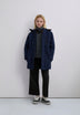 LONG PARKA WITH SIDE PATCH