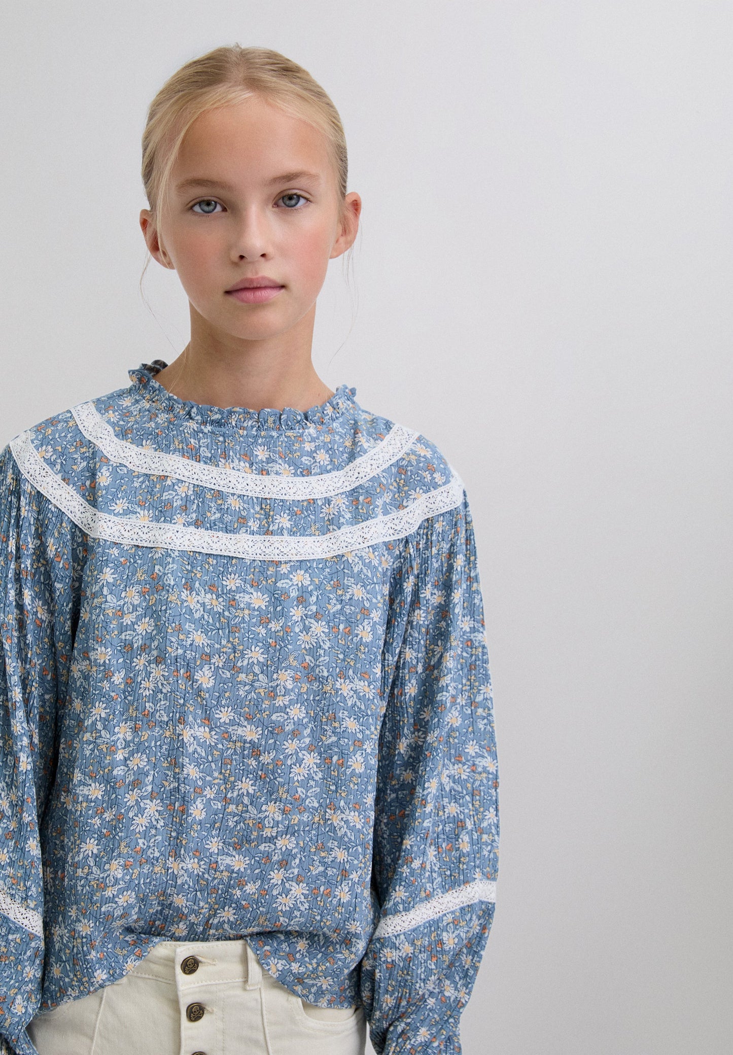 BLOUSE PRINT CONTRAST