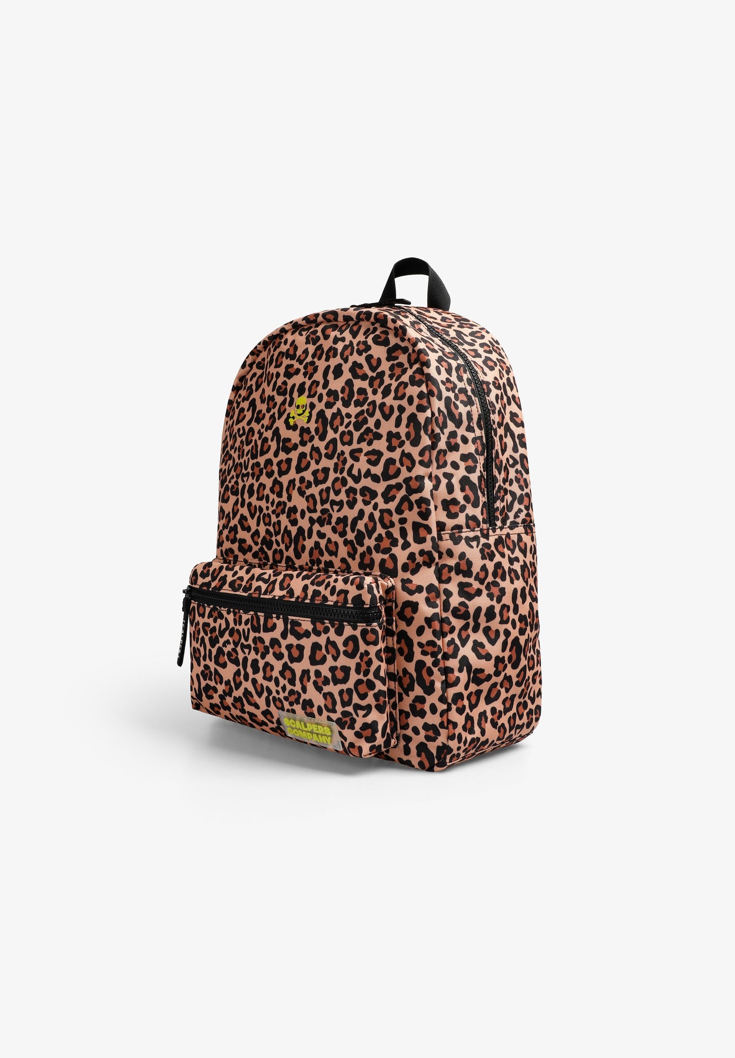 ANIMAL PRINT BACKPACK WITH SKULL
