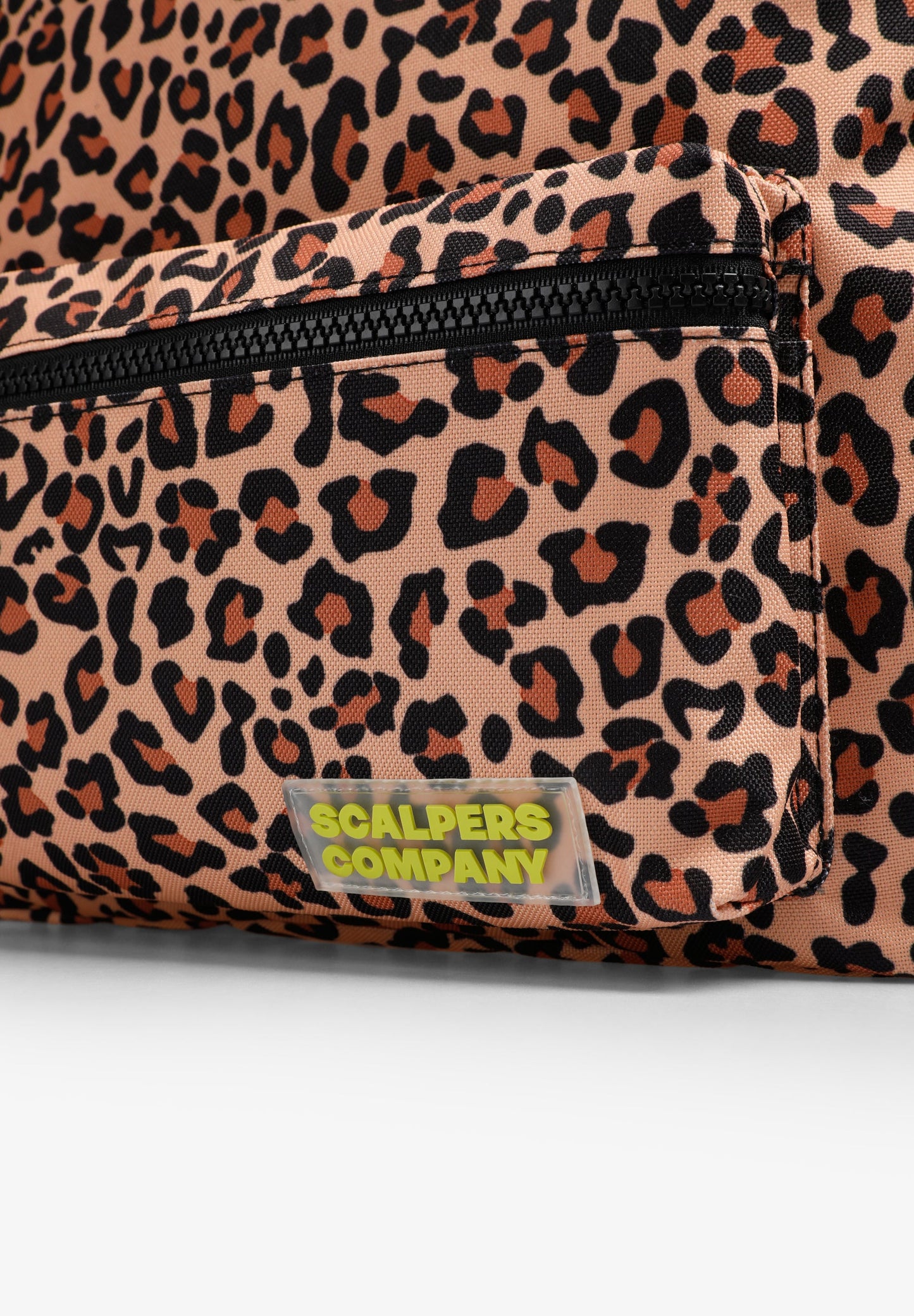 ANIMAL PRINT BACKPACK WITH SKULL
