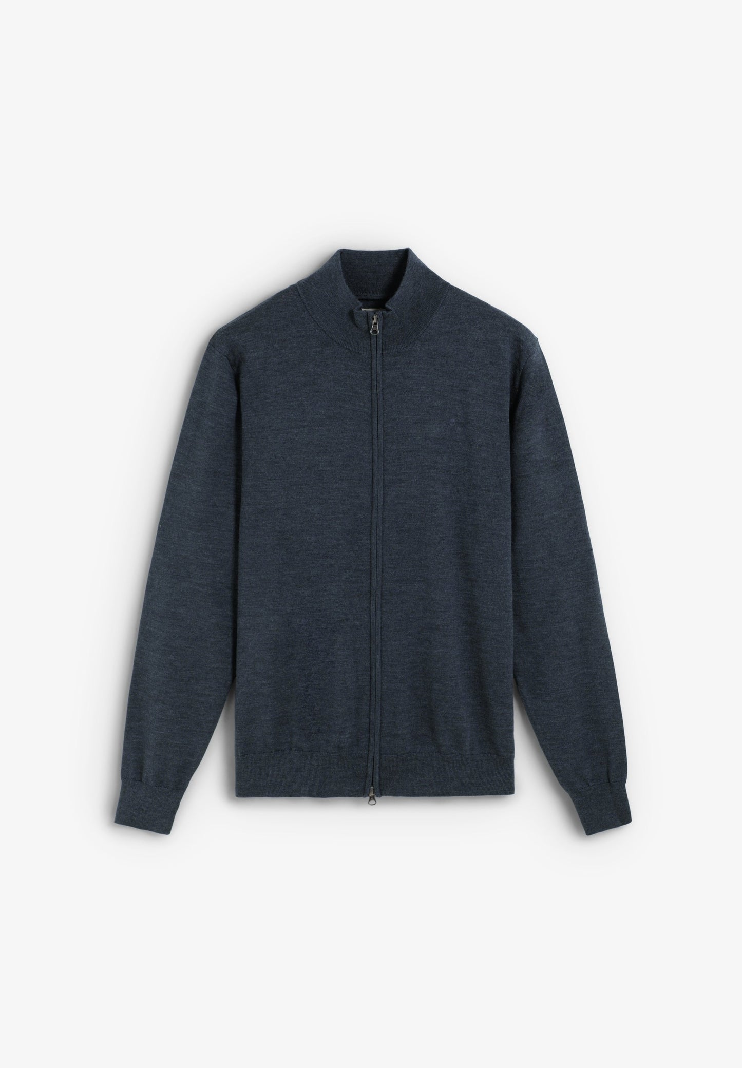 MERINO WOOL ZIP-UP CARDIGAN