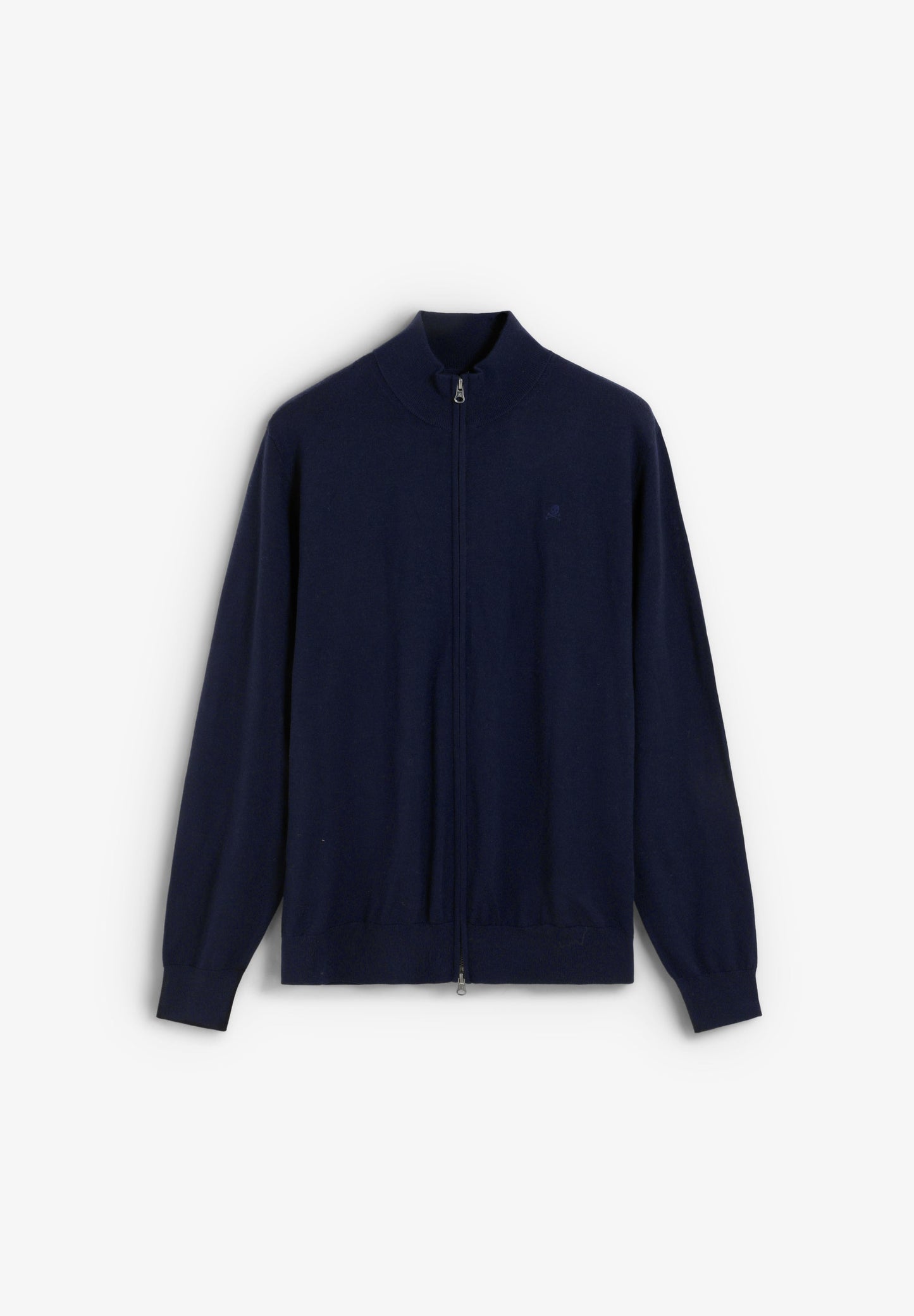 MERINO WOOL ZIP-UP CARDIGAN