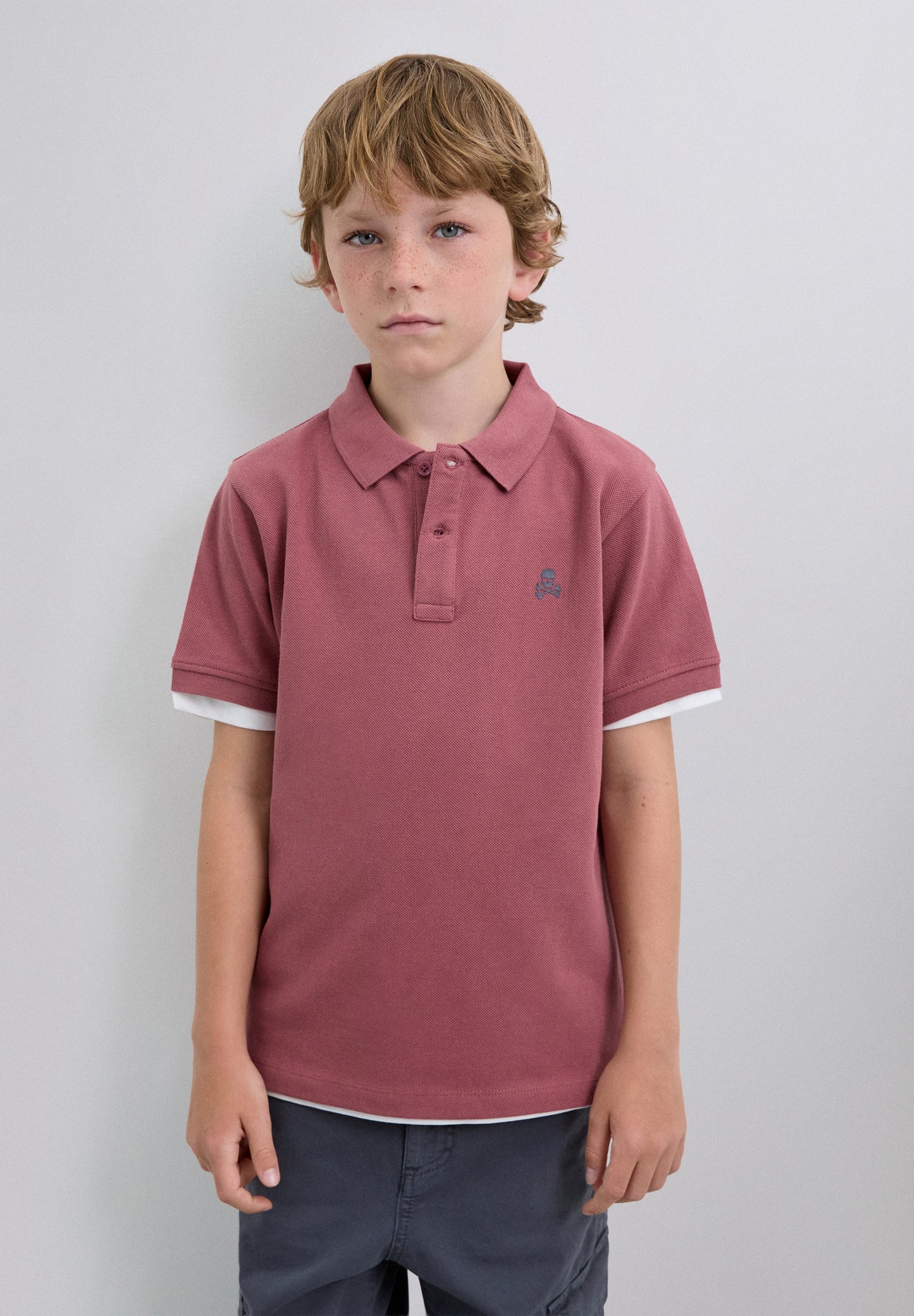 BASIC POLO SHIRT WITH SKULL
