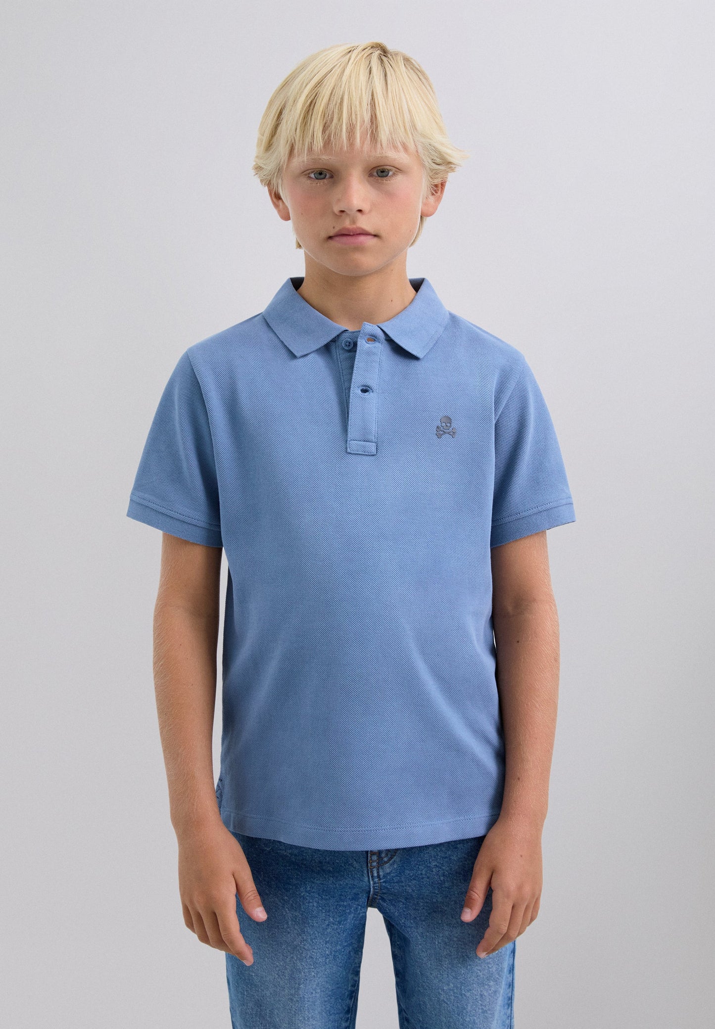 BASIC POLO SHIRT WITH SKULL