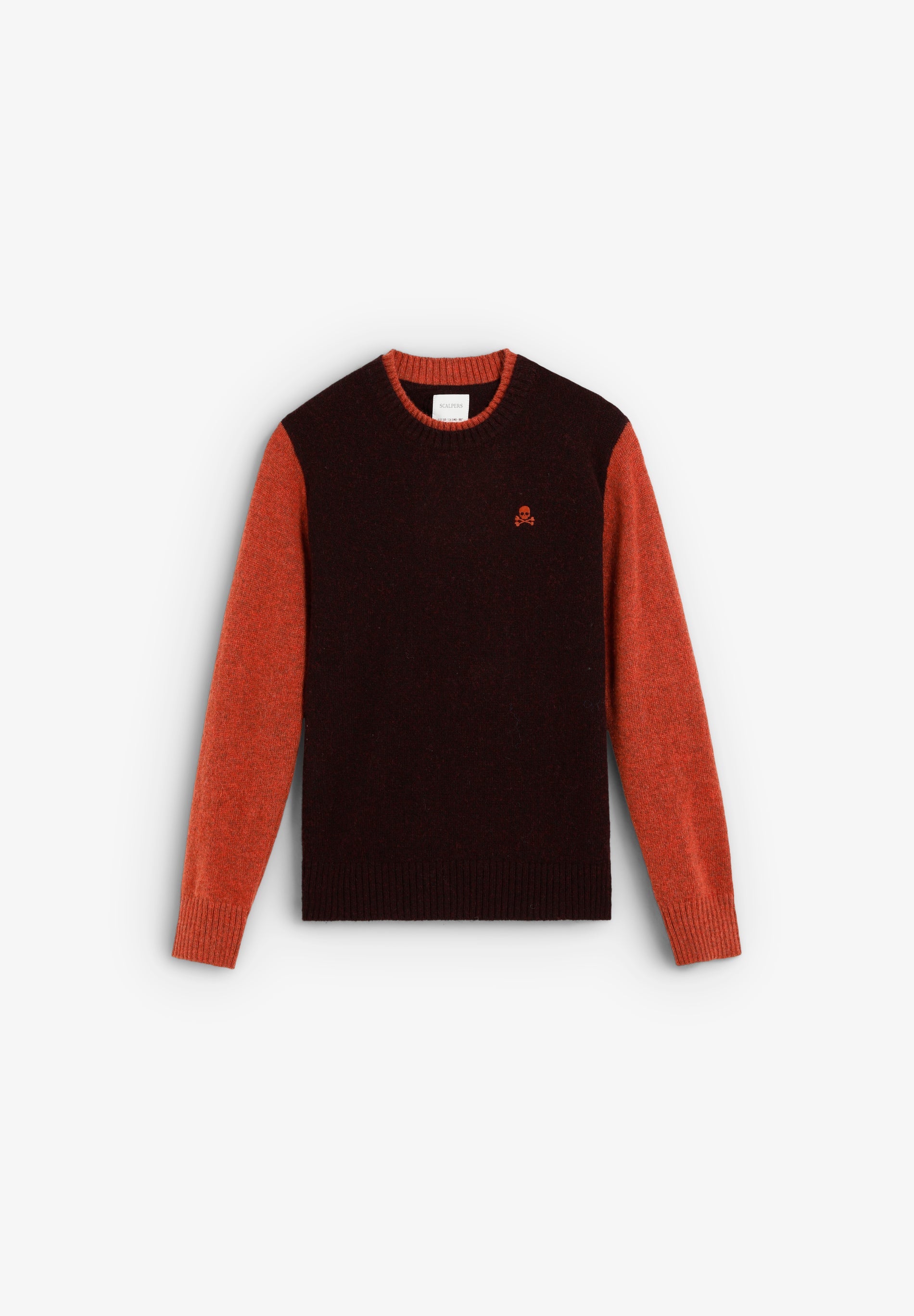 CONTRAST KNIT SWEATER