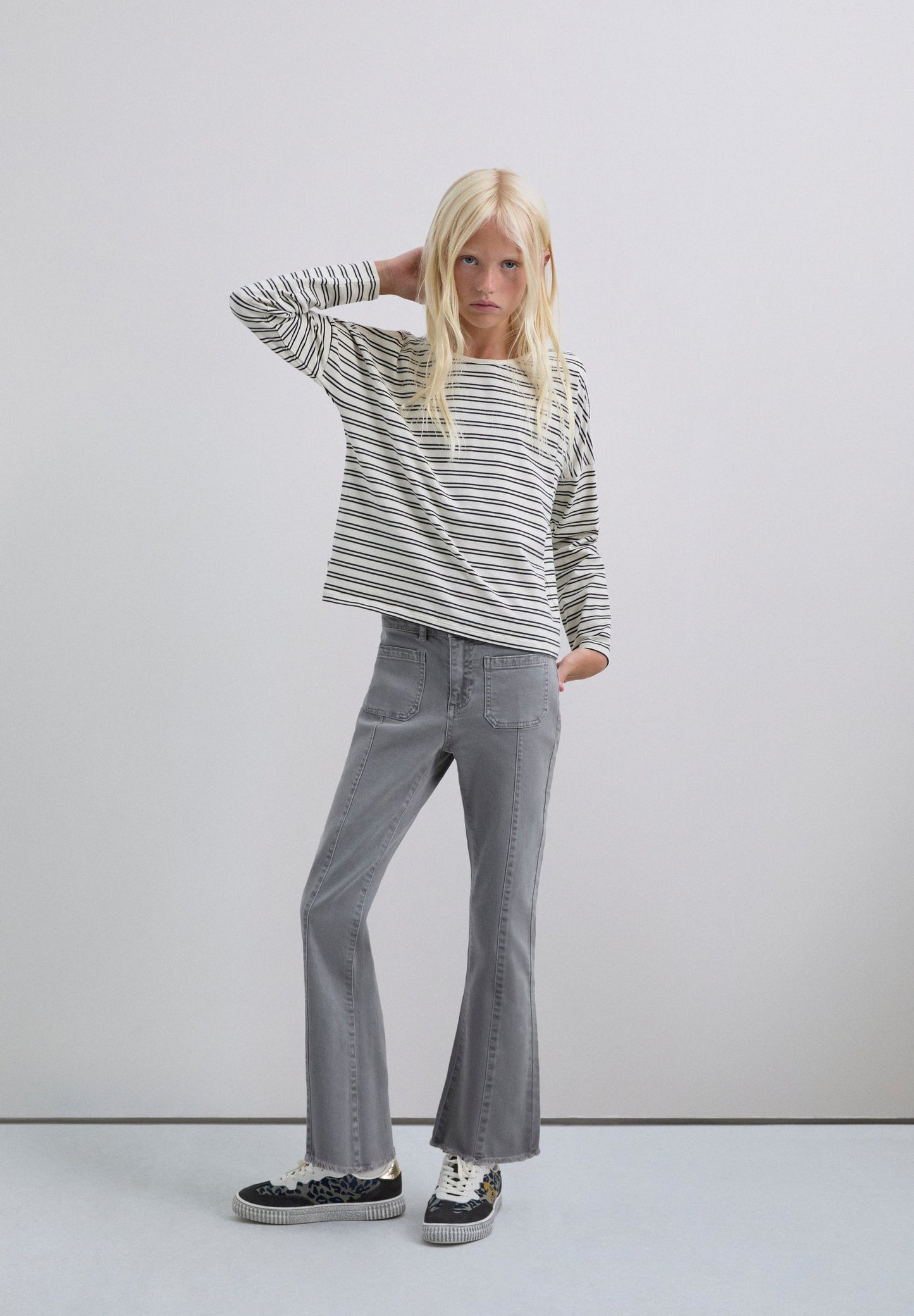 SKULL AND STRIPES T-SHIRT