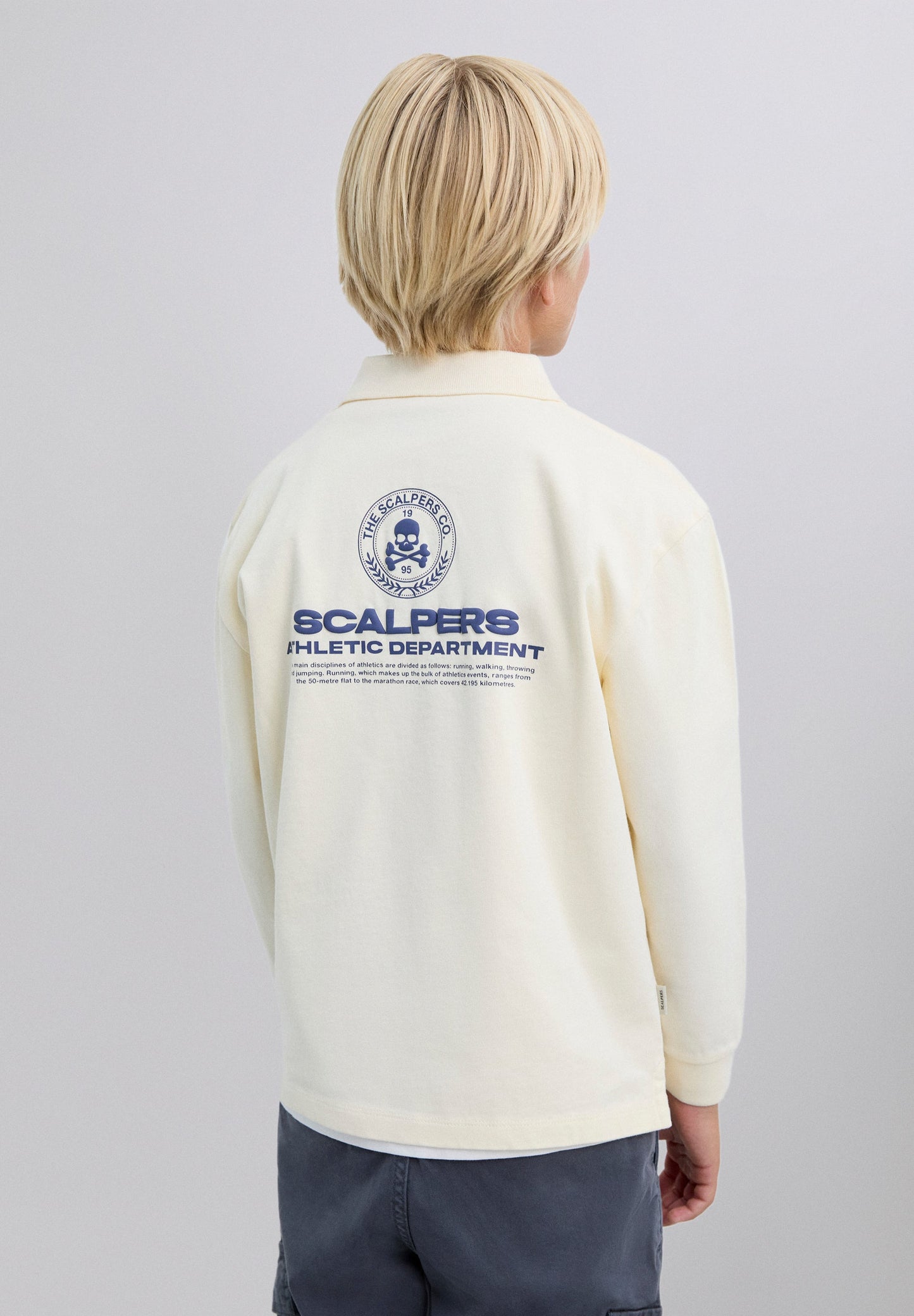 POLO PRINT LANGE MOUW