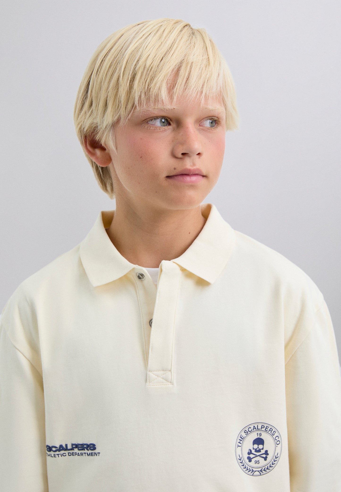 POLO PRINT LANGE MOUW