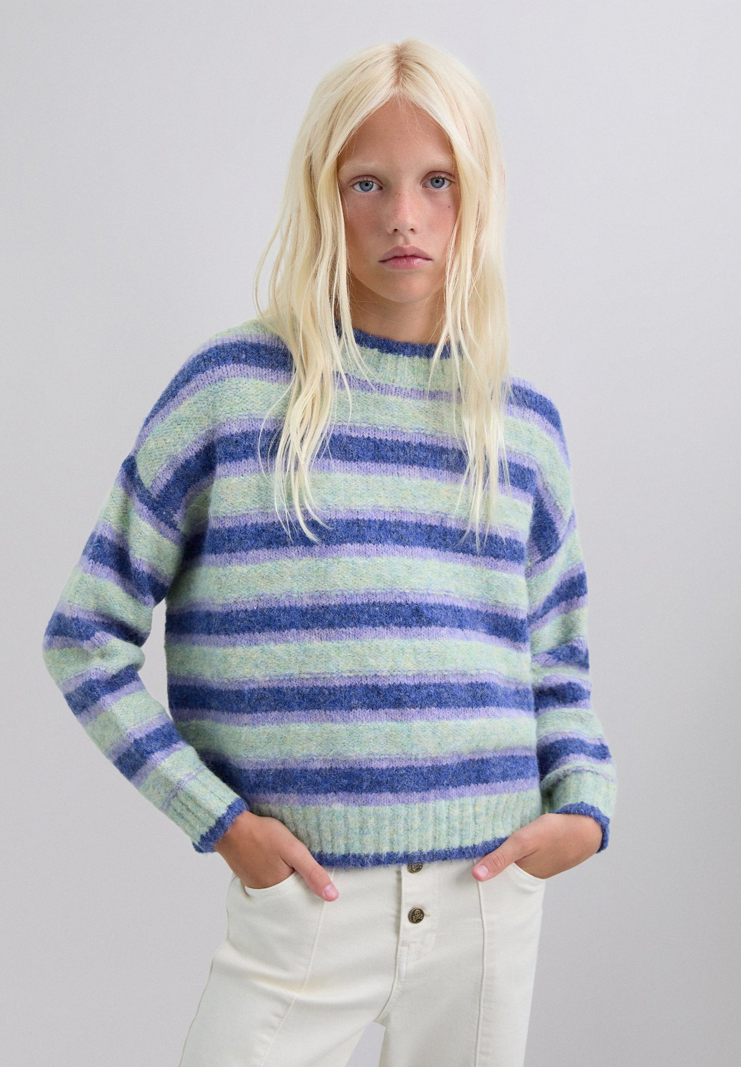 STRIPED KNIT SWEATER