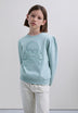SWEATSHIRT WITH EMBROIDERED SKULL
