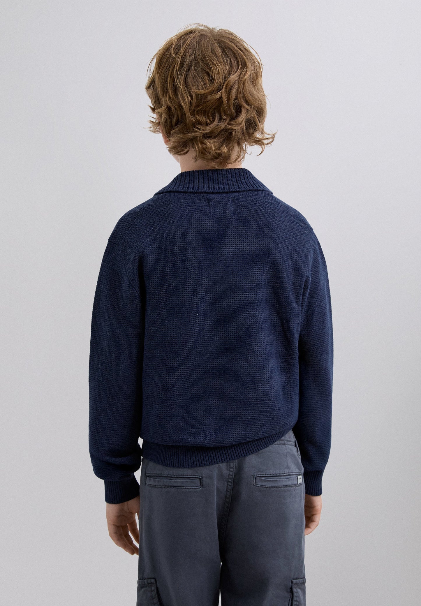 POLO SHIRT-STYLE SWEATER